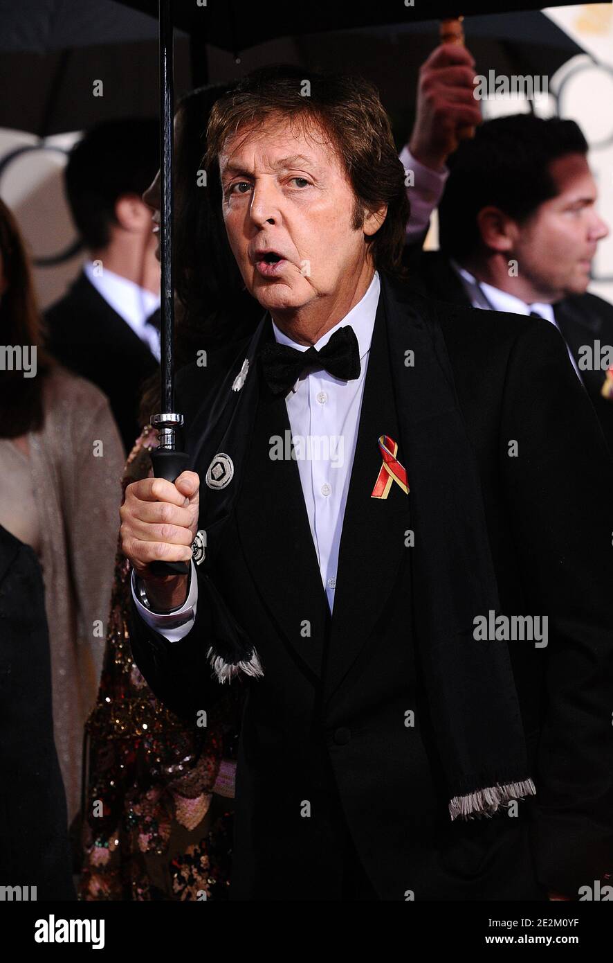 Paul McCartney at the 67th Golden Globe Awards ceremony, held at the ...