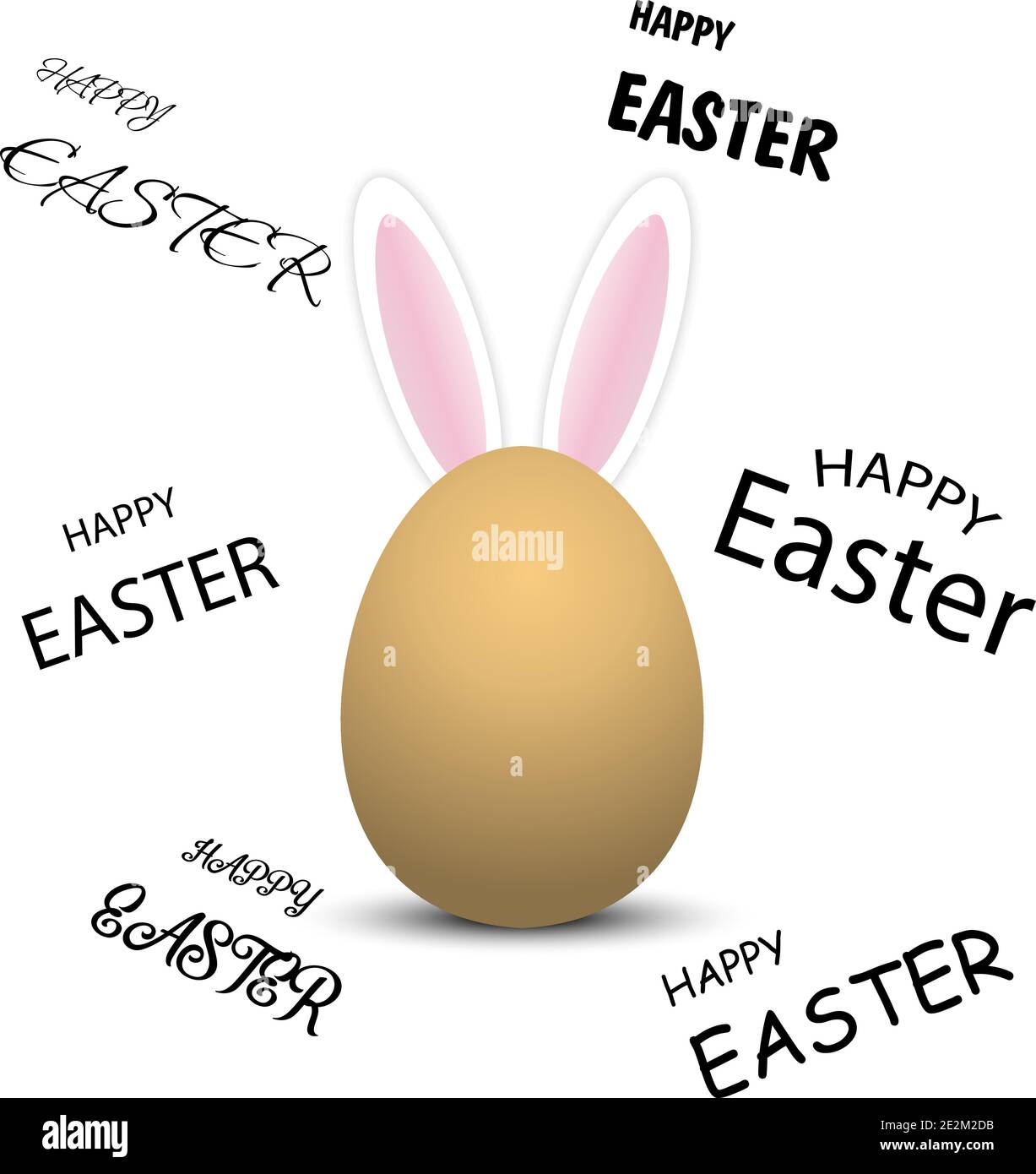 Easter Egg. Easter Rabbit. Easter Bunny. Vector illustration. Eps10 Stock Vector