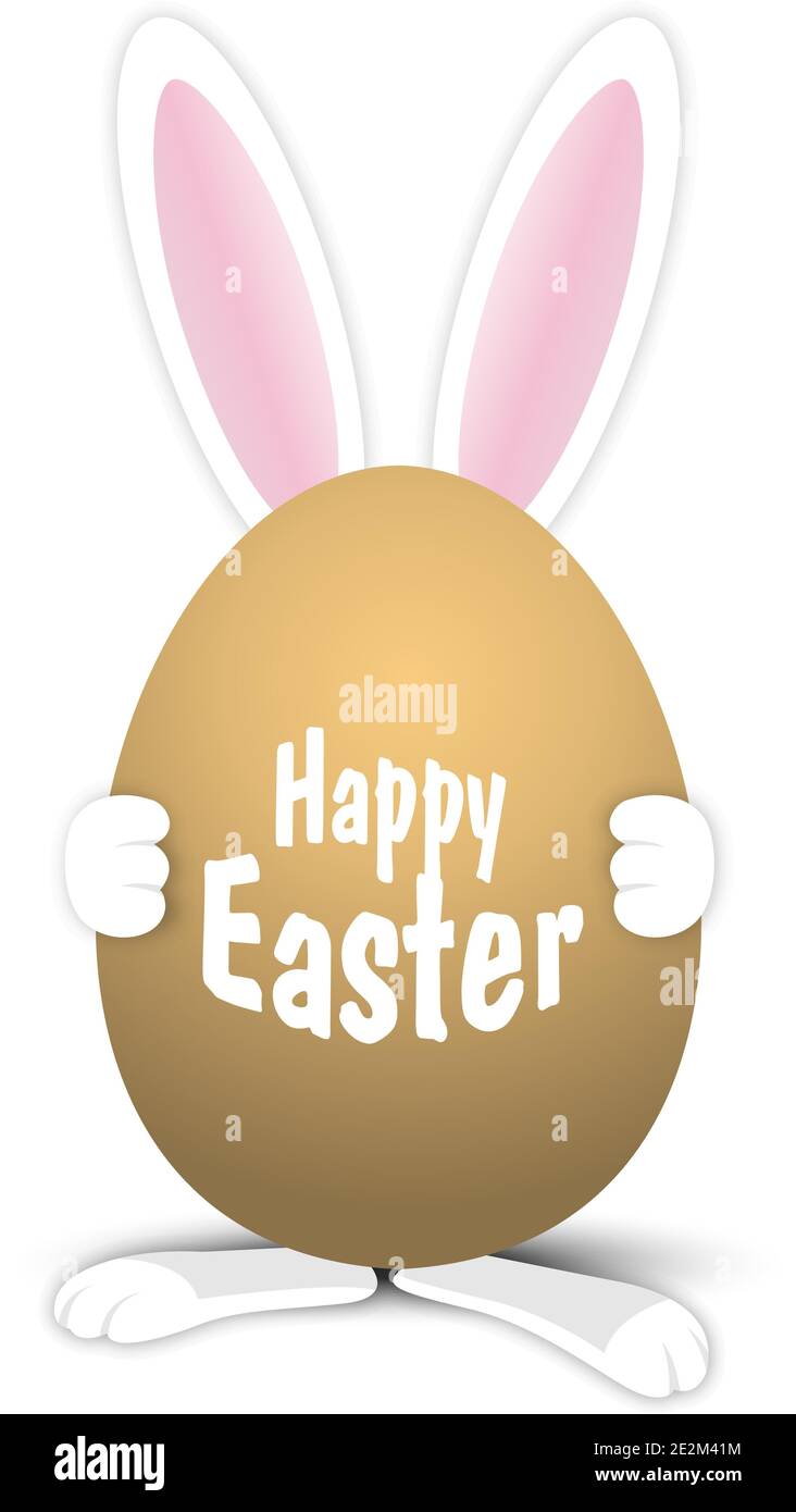 Easter Egg. Easter Rabbit. Easter Bunny. Vector illustration. Eps10 Stock Vector