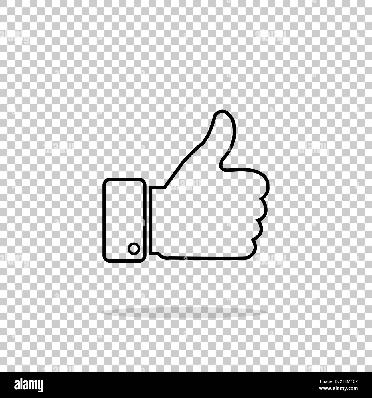 Like icon. Vector illustration on isolated background Stock Vector