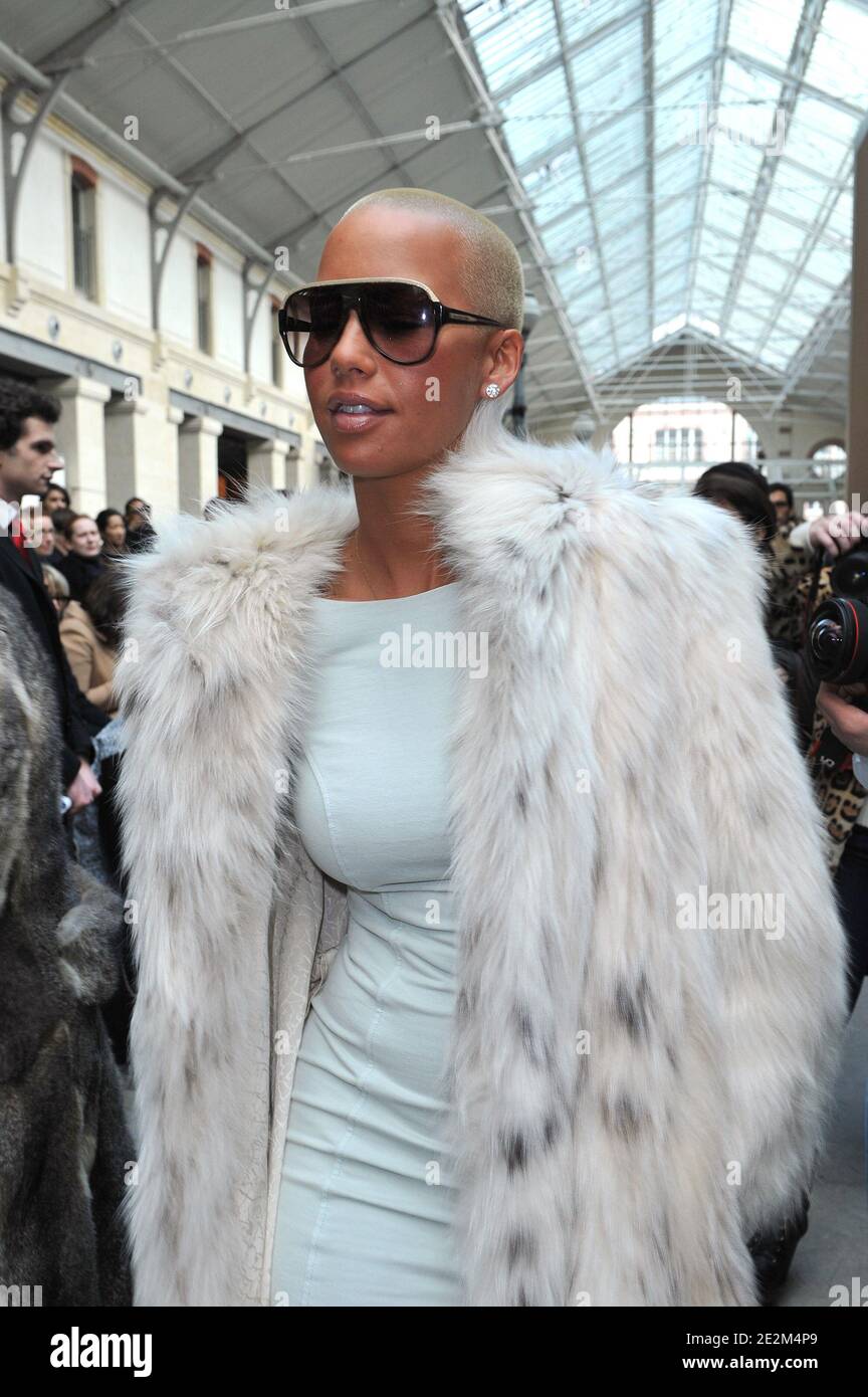 Amber Rose attends Louis Vuitton Men's fashion fall winter 2010-11  collection presented during the Paris Men's Fashion Week, in Paris, France  on January 21, 2010. Photo Thierry Orban/ABACAPRESS.COM Stock Photo - Alamy