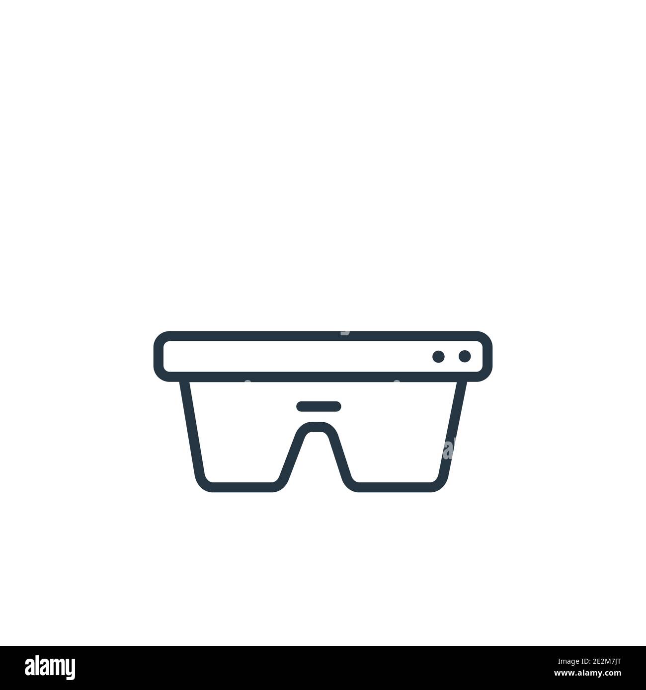 Smart glasses outline vector icon. Thin line black smart glasses icon, flat  vector simple element illustration from editable future technology concept  Stock Vector Image & Art - Alamy