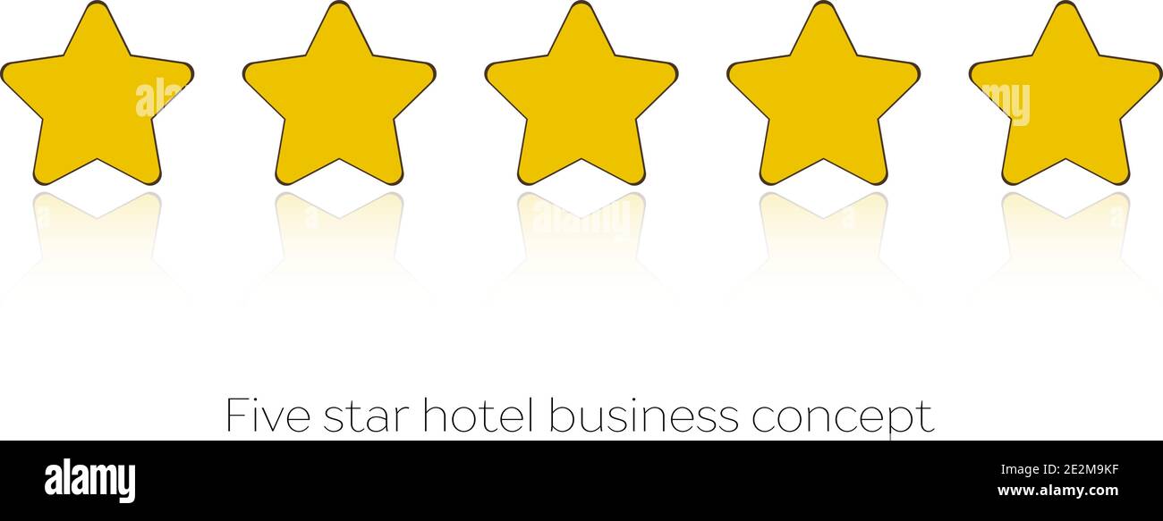Five star hotel business concept. Vector icon Stock Vector Image & Art