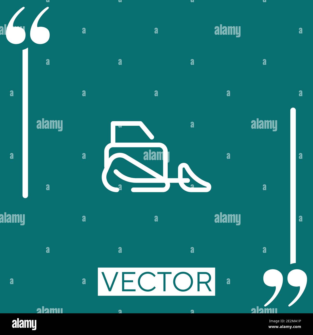 scraper vector icon Linear icon. Editable stroke line Stock Vector