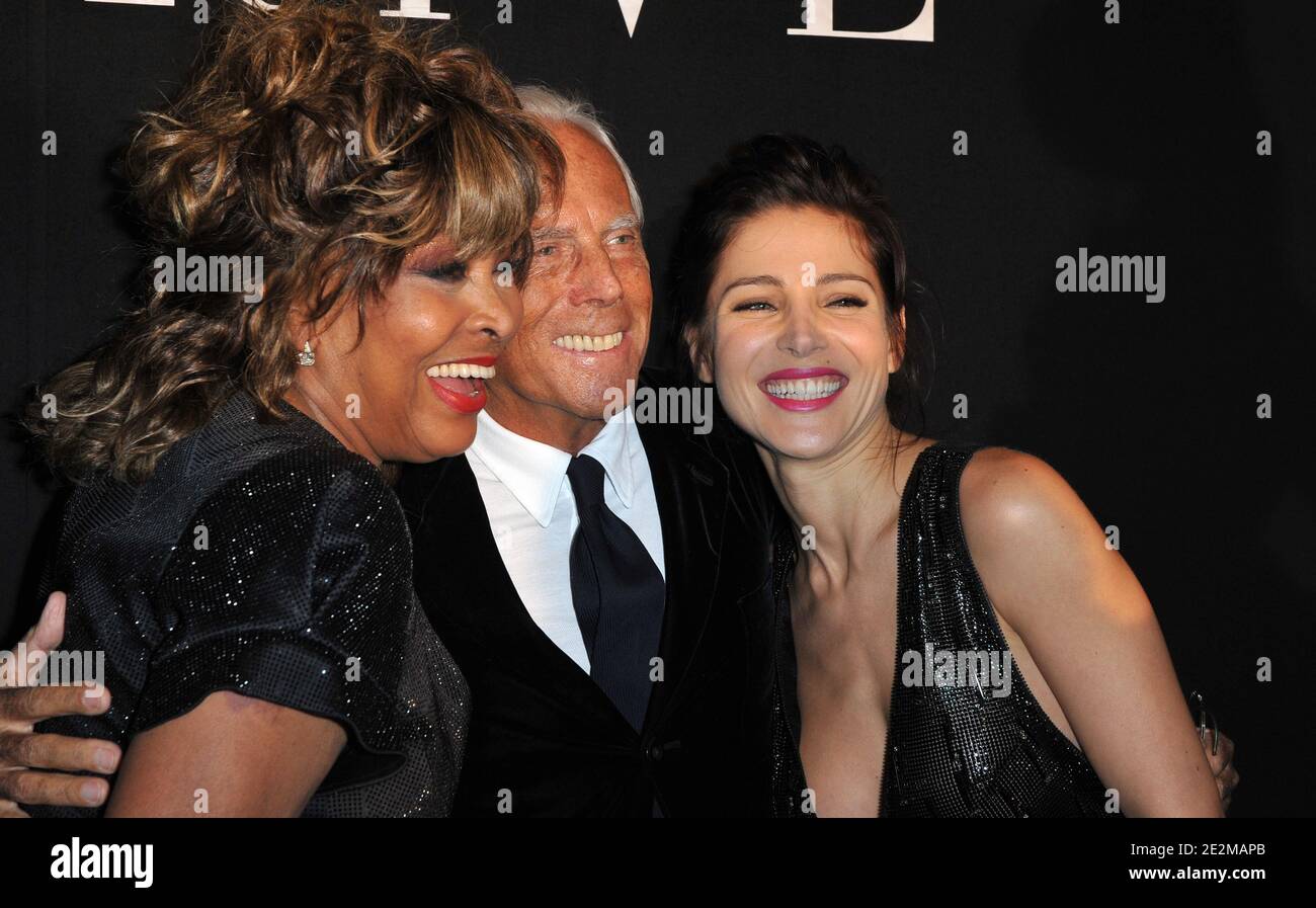 Tina Turner, Giorgio Armani and Elsa Pataky at the Giorgio Armani's