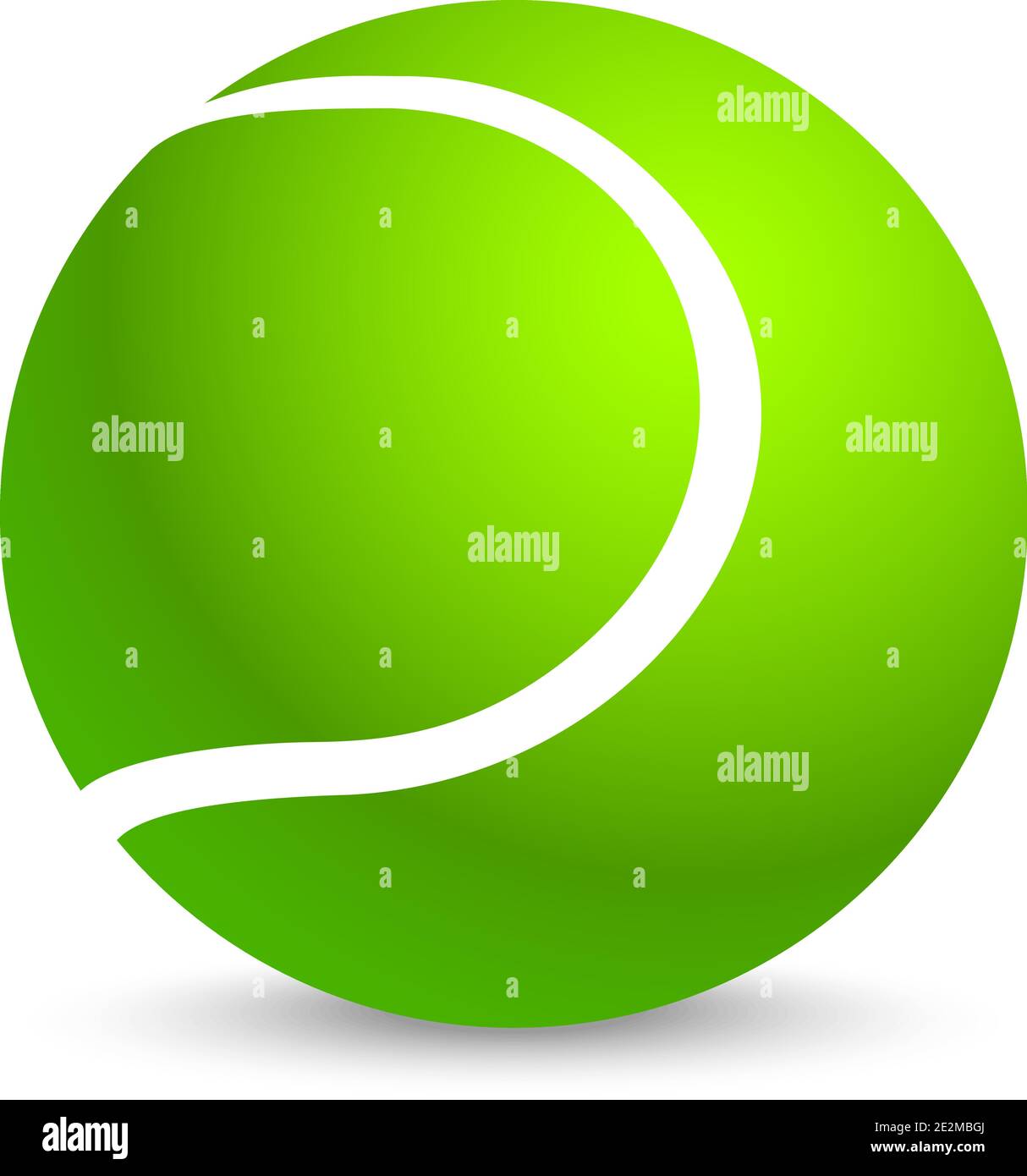 Tennis ball on white background. Vector illustration Stock Vector Image ...