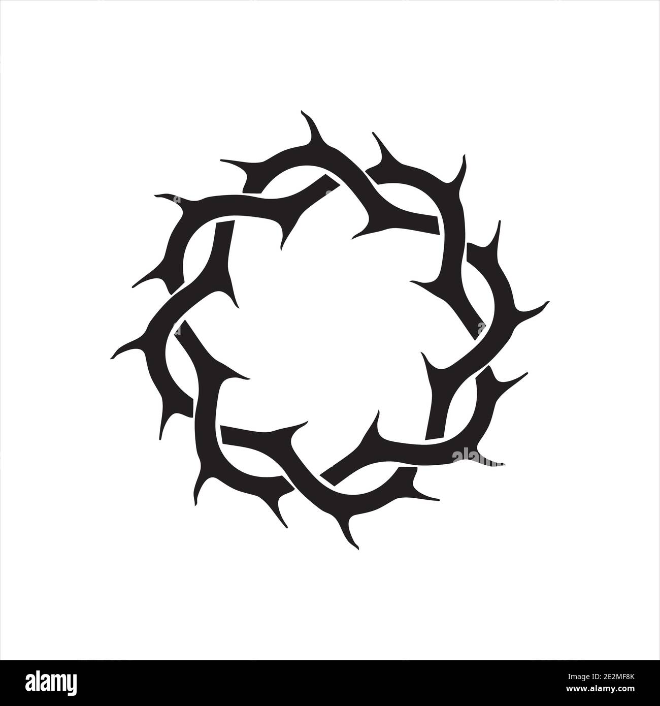 Crown of thorns Stock Vector