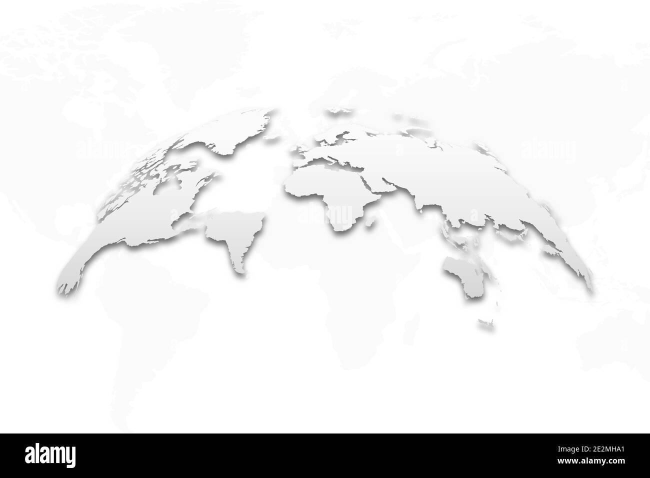 3D Earth globe with shadow on isolated background Stock Vector Image ...