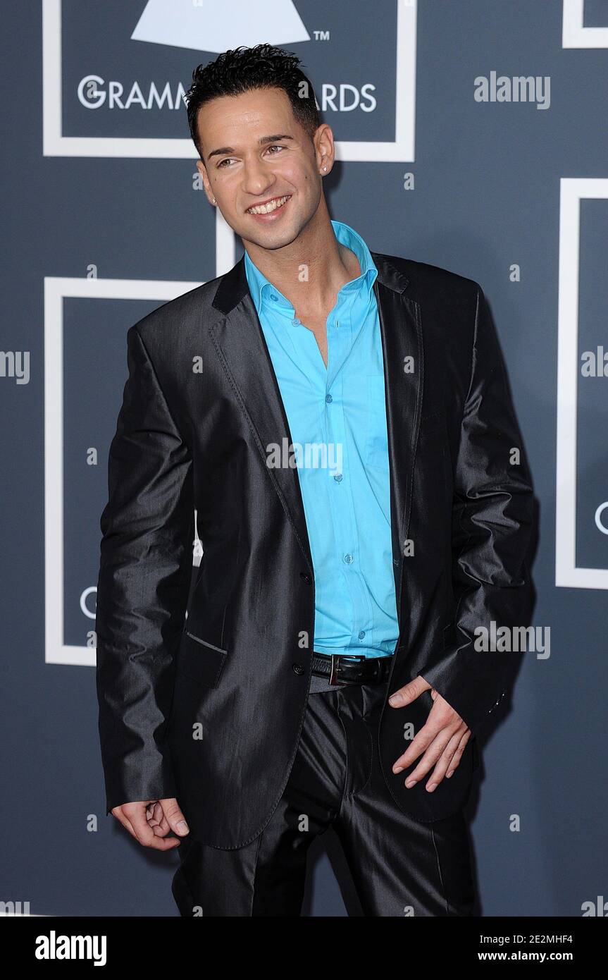 Mike 'The Situation' Sorrentino at the 52nd Annual Grammy Awards, held at the Staples Center in Los Angeles, CA, USA on January 31, 2010. Photo by Lionel Hahn/ABACAPRESS.COM (Pictured: Mike Sirrentino ) Stock Photo