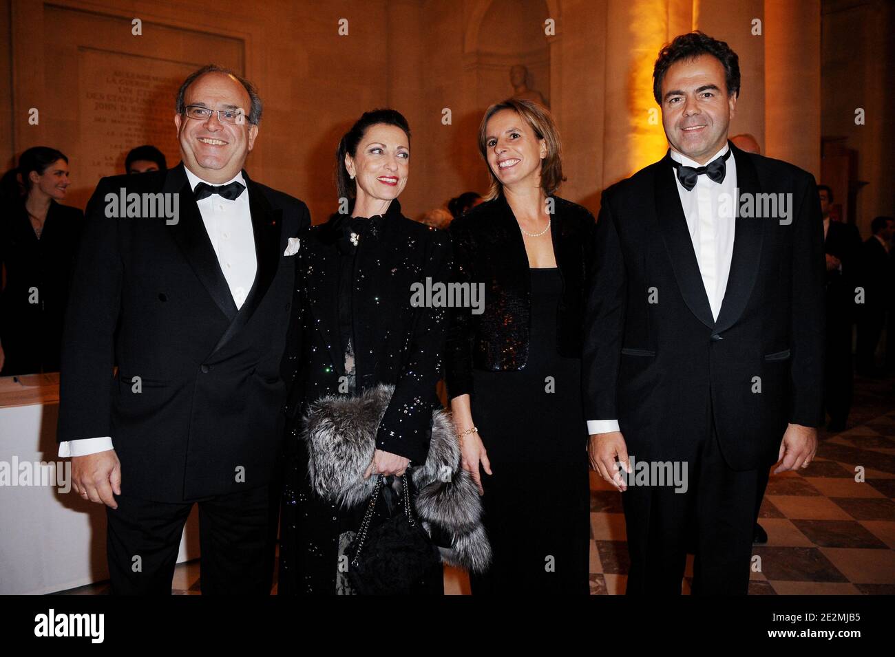 David Khayat , Luc Chatel attending the charity gala diner organized by ...