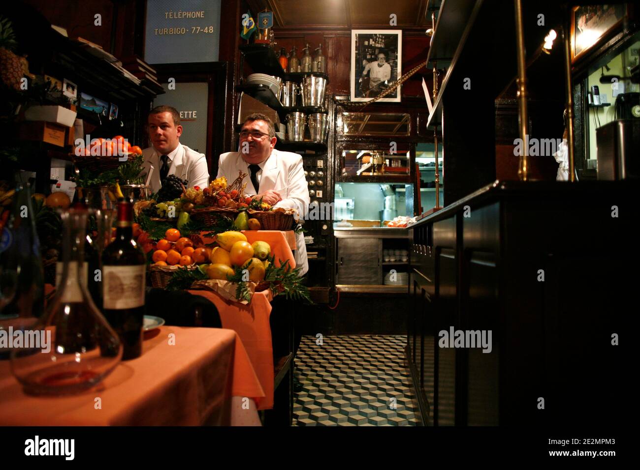 Louis Gadby, one of both owners, pictured at L'Ami Louis restaurant in Paris, France December 11, 2009. Photo by Jean-Luc Luyssen/ABACAPRESS.COM Stock Photo