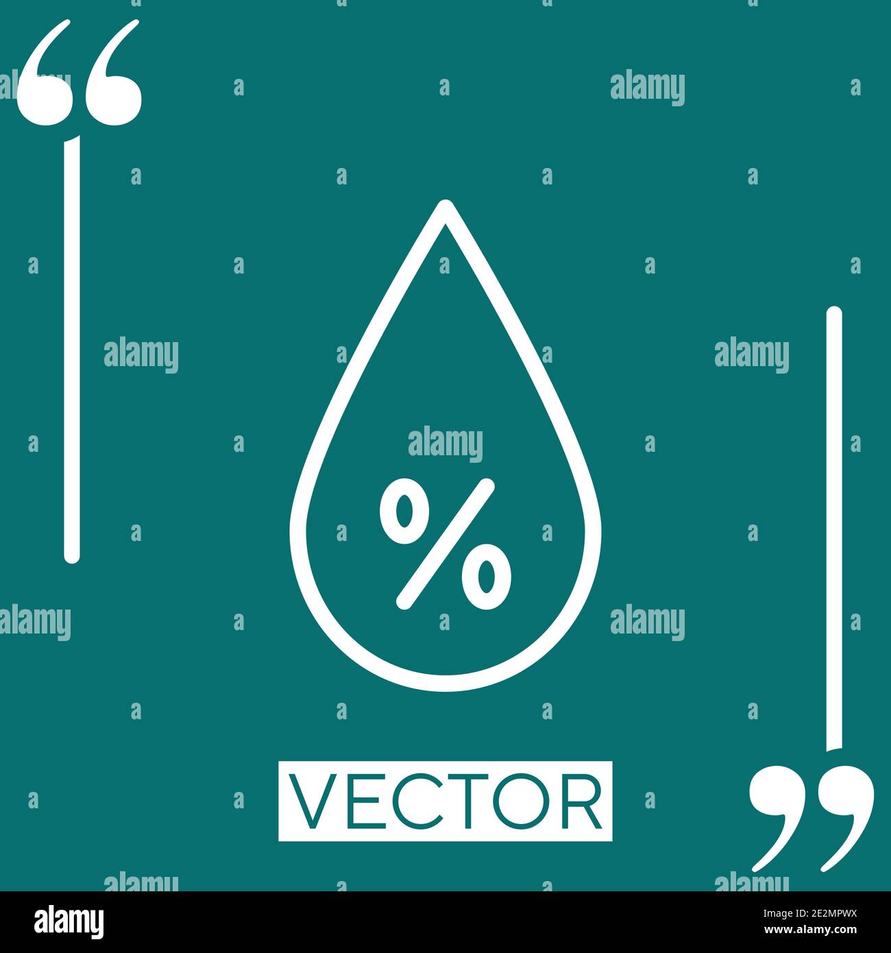 humidity vector icon Linear icon. Editable stroked line Stock Vector