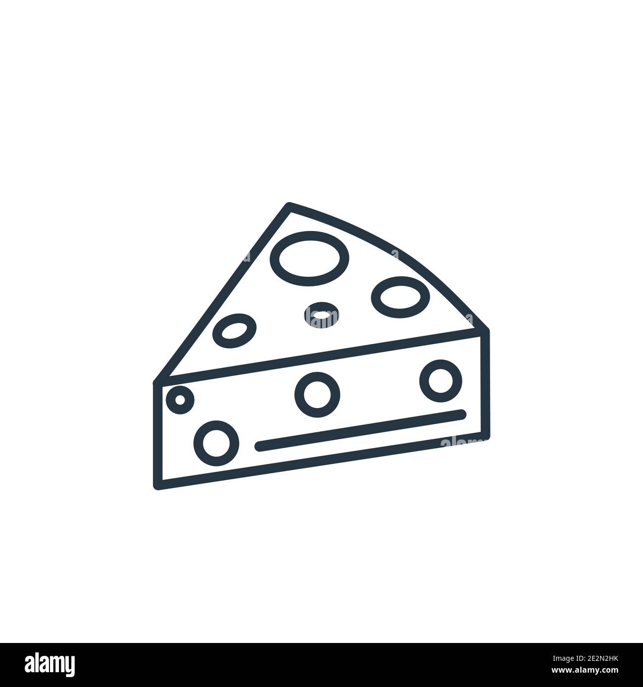 Cheese wedge outline vector icon. Thin line black cheese wedge icon, flat  vector simple element illustration from editable food concept isolated  strok Stock Vector Image & Art - Alamy
