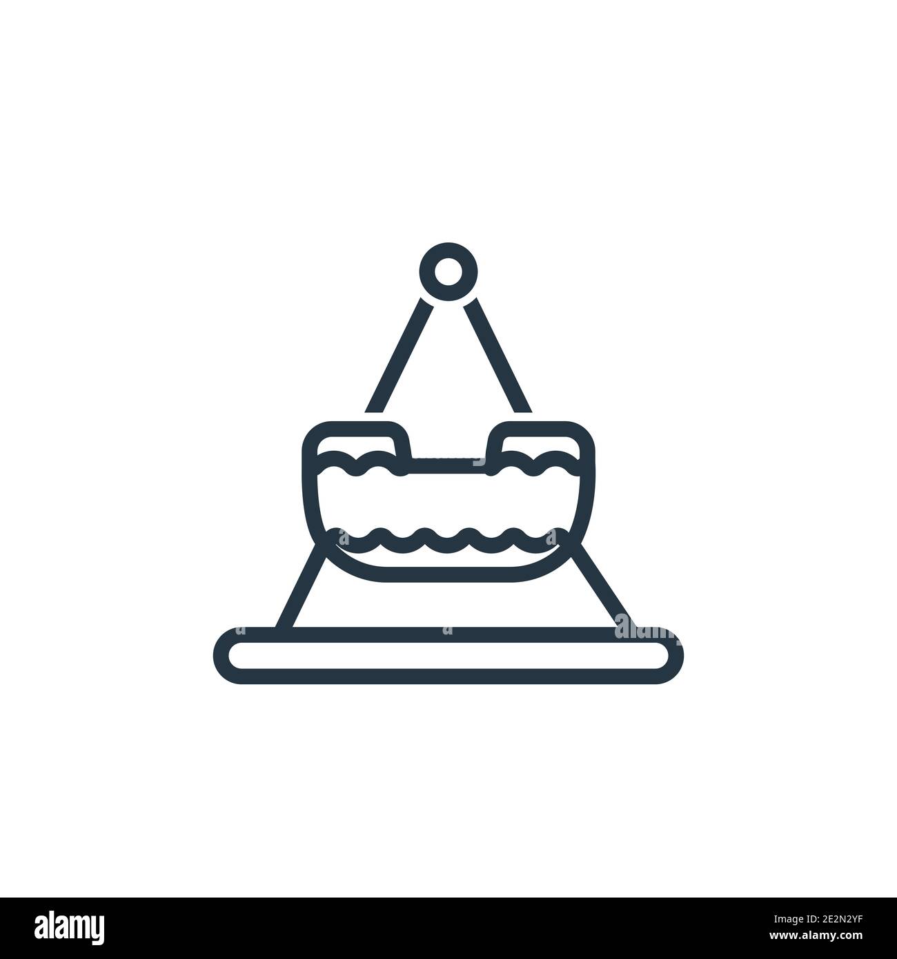 Fair ship outline vector icon. Thin line black fair ship icon, flat ...