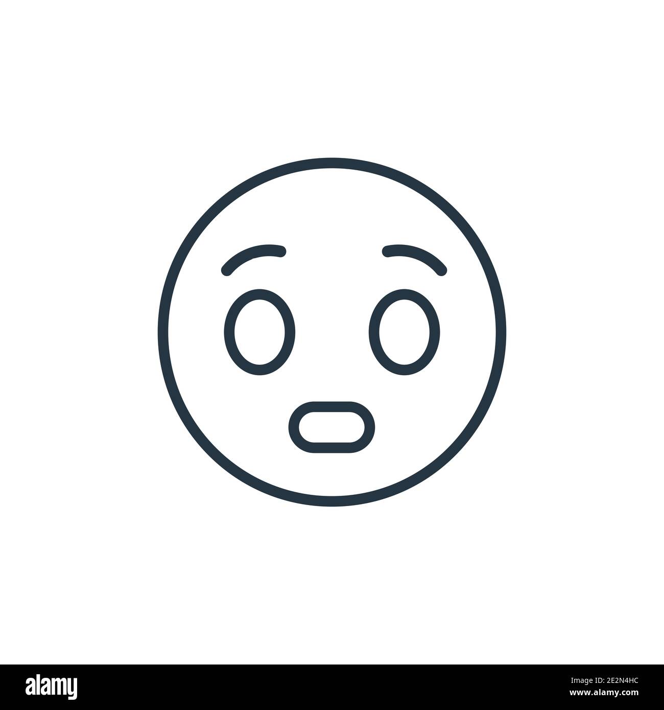 Cute Simple Outline Line Art Emoji Smiling With Hearts For Eyes On Isolated  White Background Stock Illustration - Download Image Now - iStock