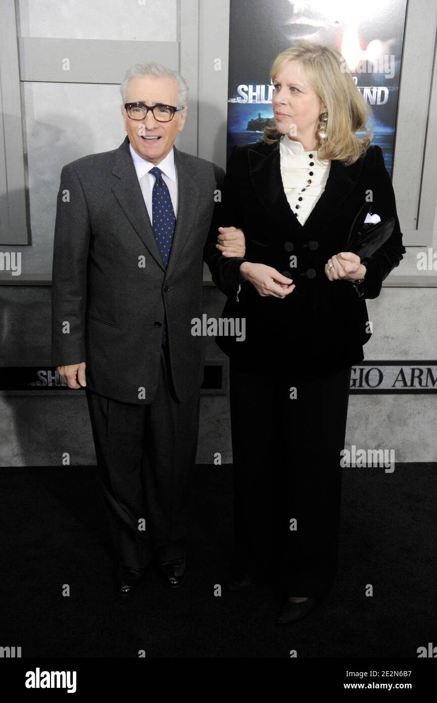 Martin Scorsese and Helen Morris attend the premiere of Shutter Island in the Ziegfeld Theater New York City, NY, USA on February 17, 2010. Photo by Mehdi Taamallah/ABACAPRESS.COM (Pictured: Martin Scorsese, Helen Morris) Stock Photo