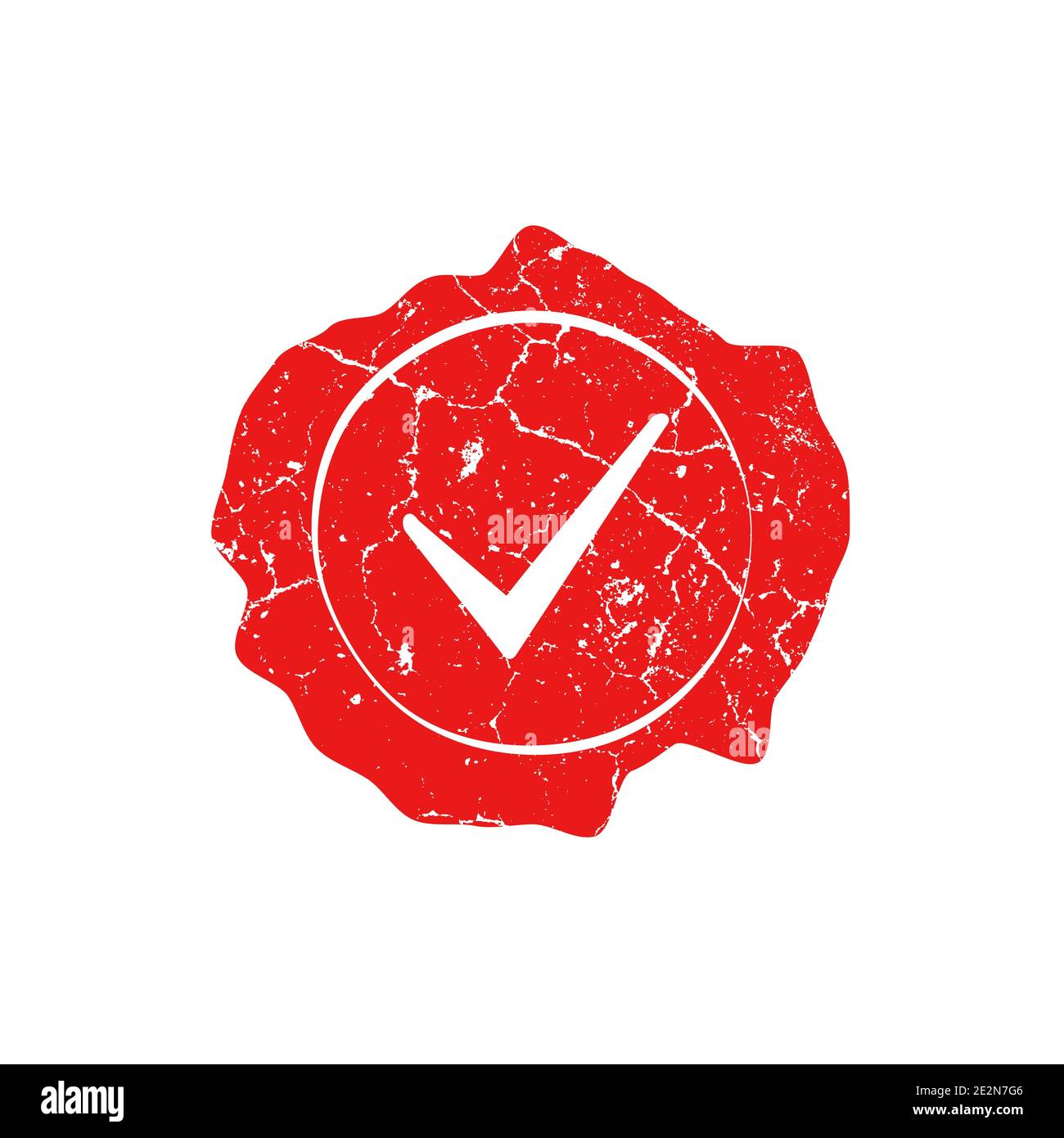 Stamp Distressed CheckMark 7 Stock Vector