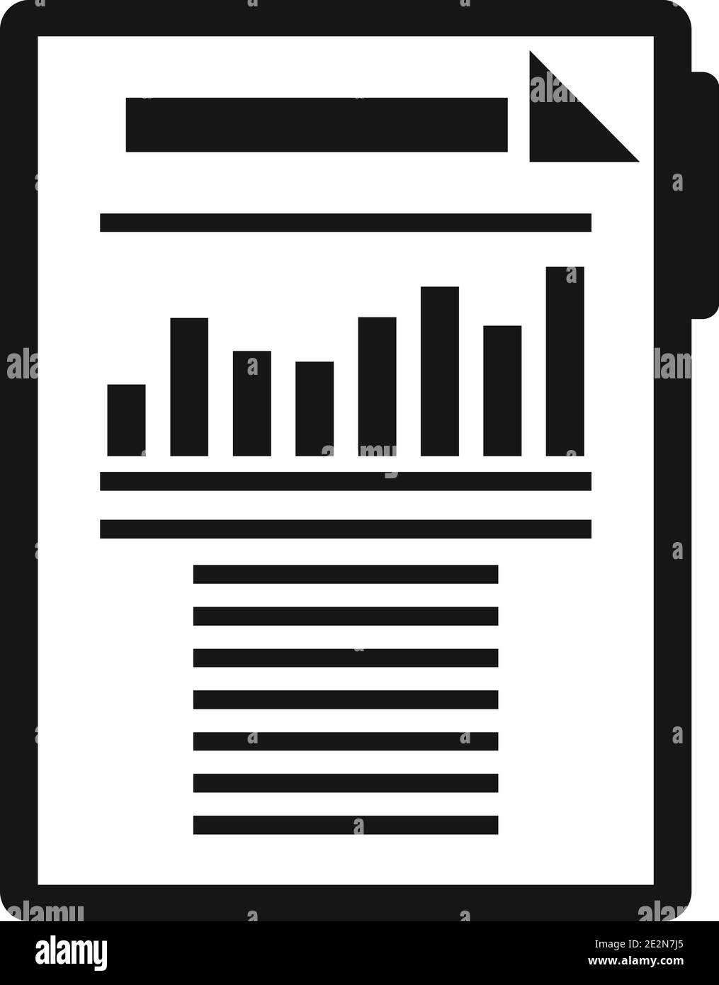 Estimator clipboard icon, simple style Stock Vector