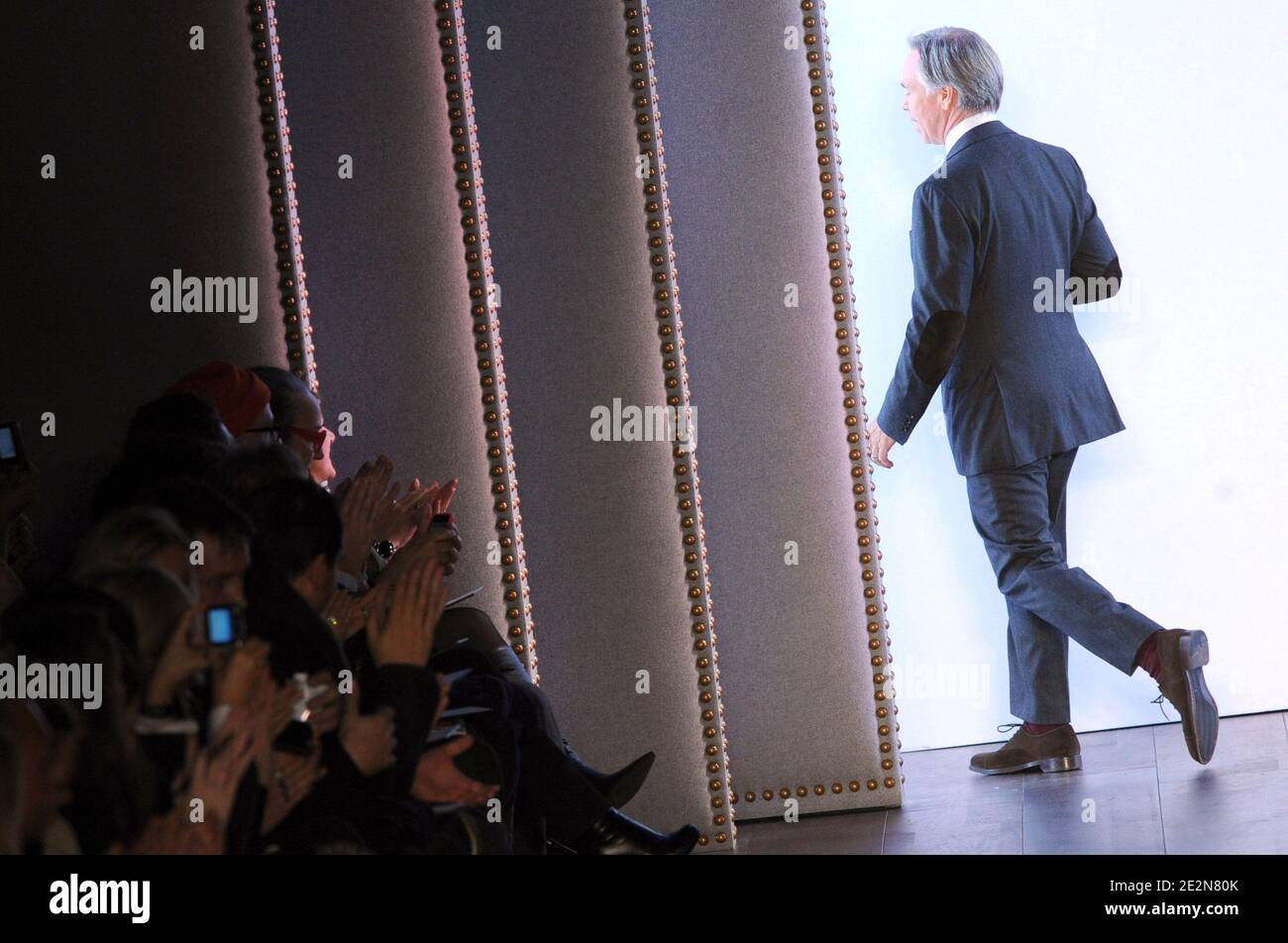 Designer Tommy Hilfiger walks the runway at the end of his fashion show  during the Mercedes-Benz Fashion Week Fall 2010 in New York City, NY, USA  on February 18, 2010. Photo by