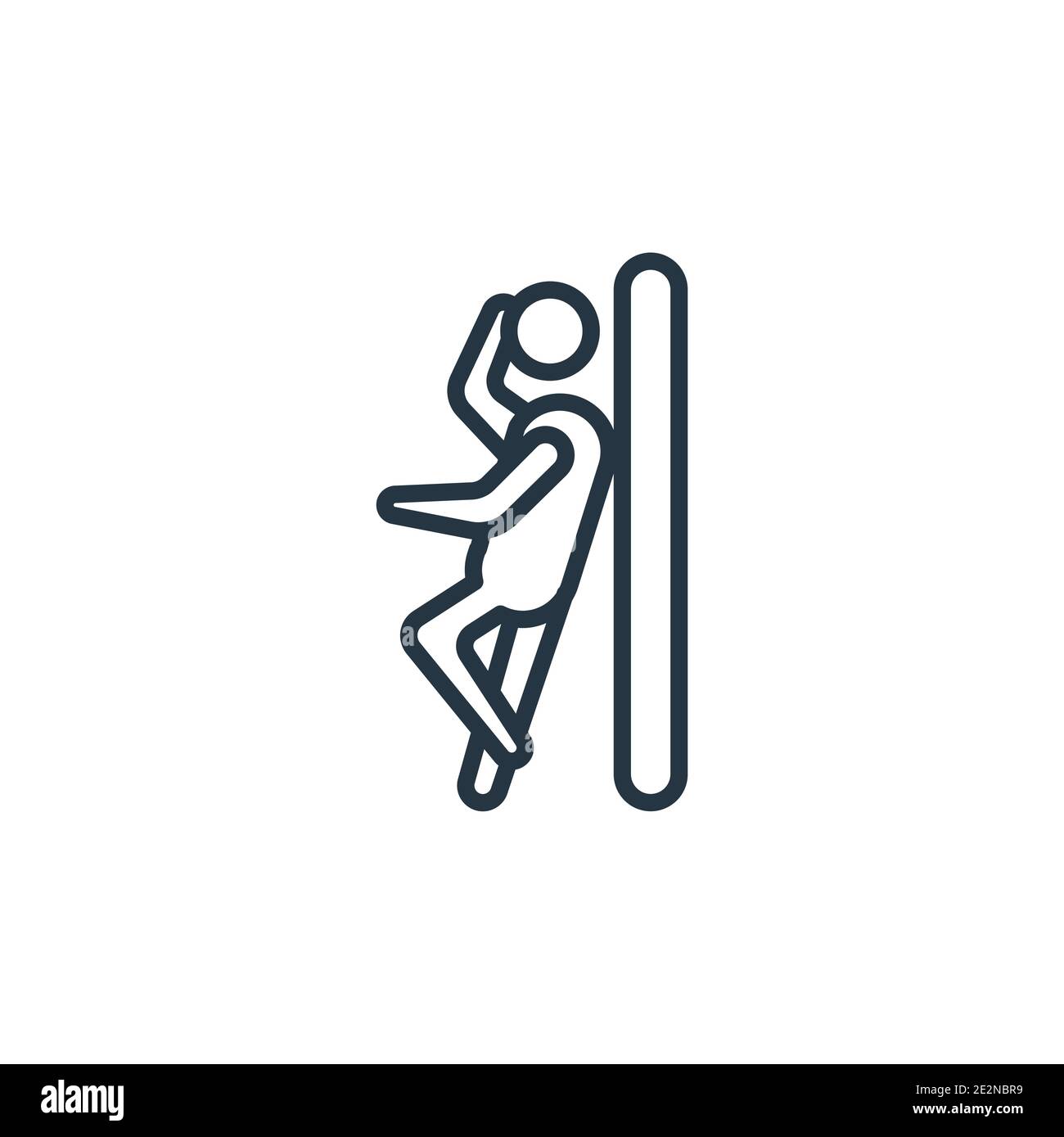 Lazy human outline vector icon. Thin line black lazy human icon, flat ...
