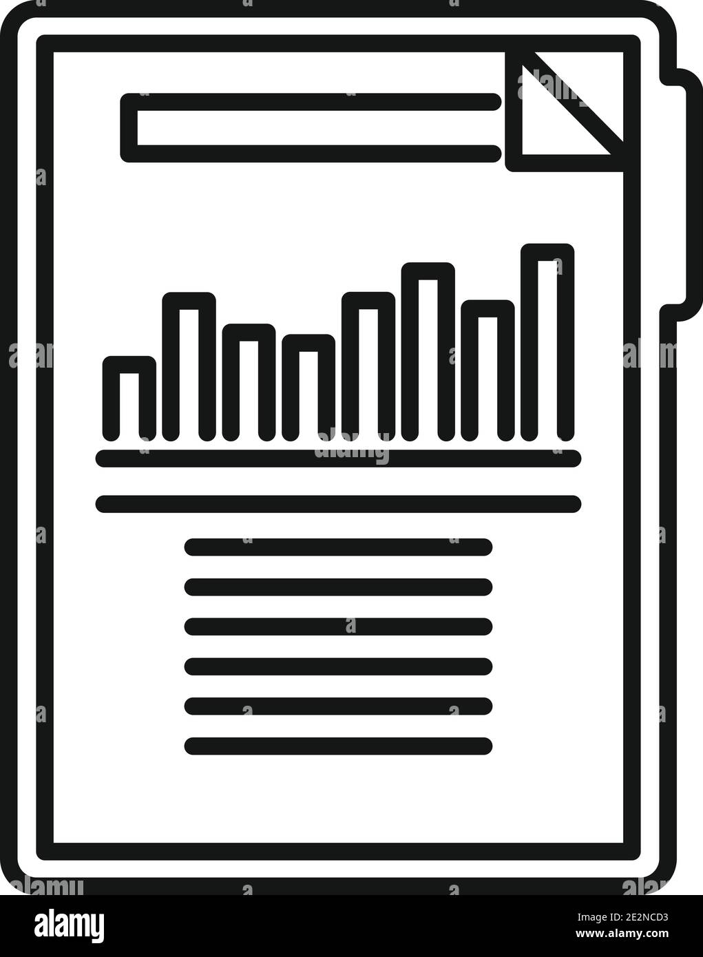 Estimator clipboard icon, outline style Stock Vector
