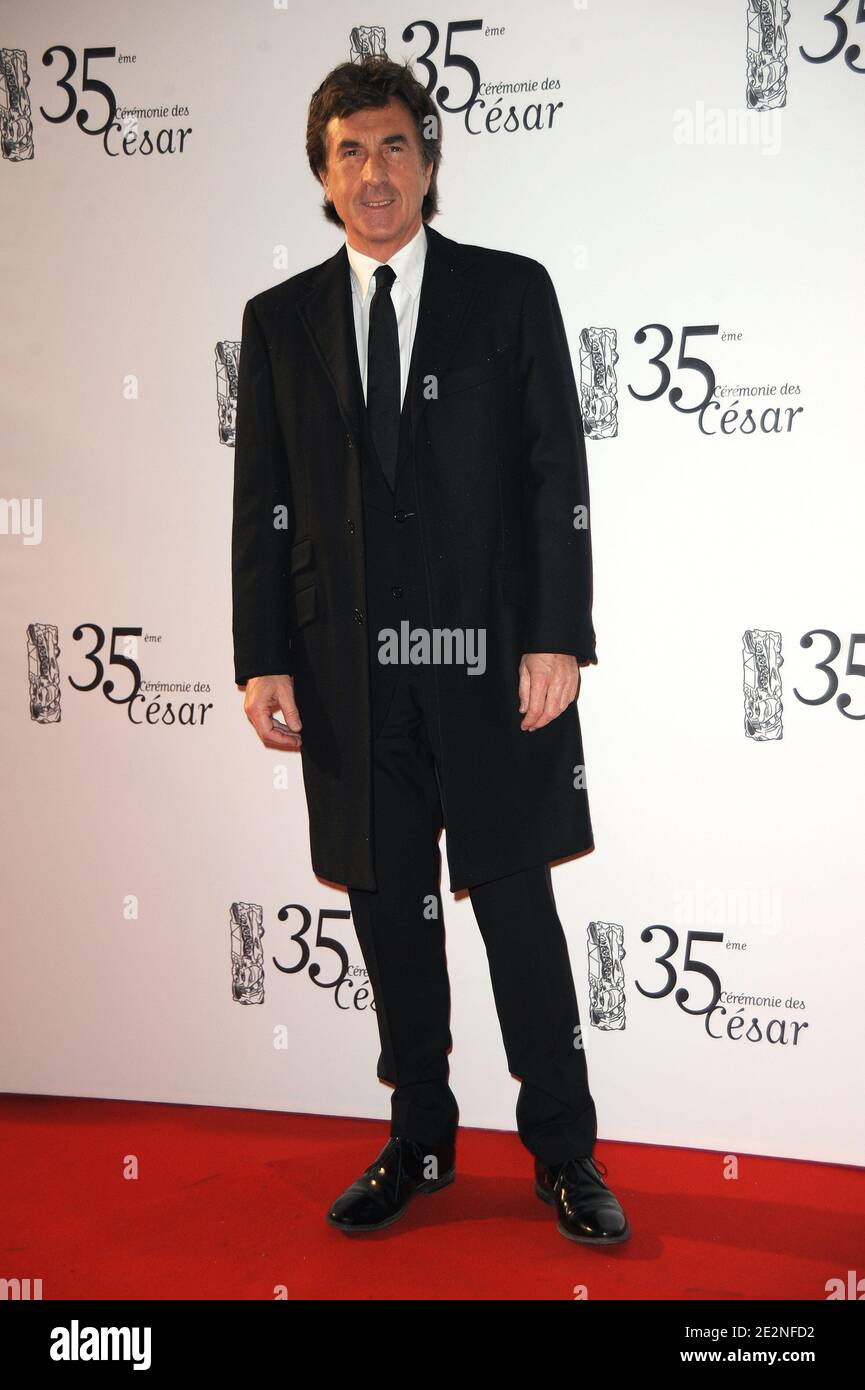Francois Cluzet arriving to the 35th Cesar Film Awards held at the Theatre du Chatelet in Paris, France on February 27, 2010. Photo by Briquet-Guibbaud/ABACAPRESS.COM Stock Photo