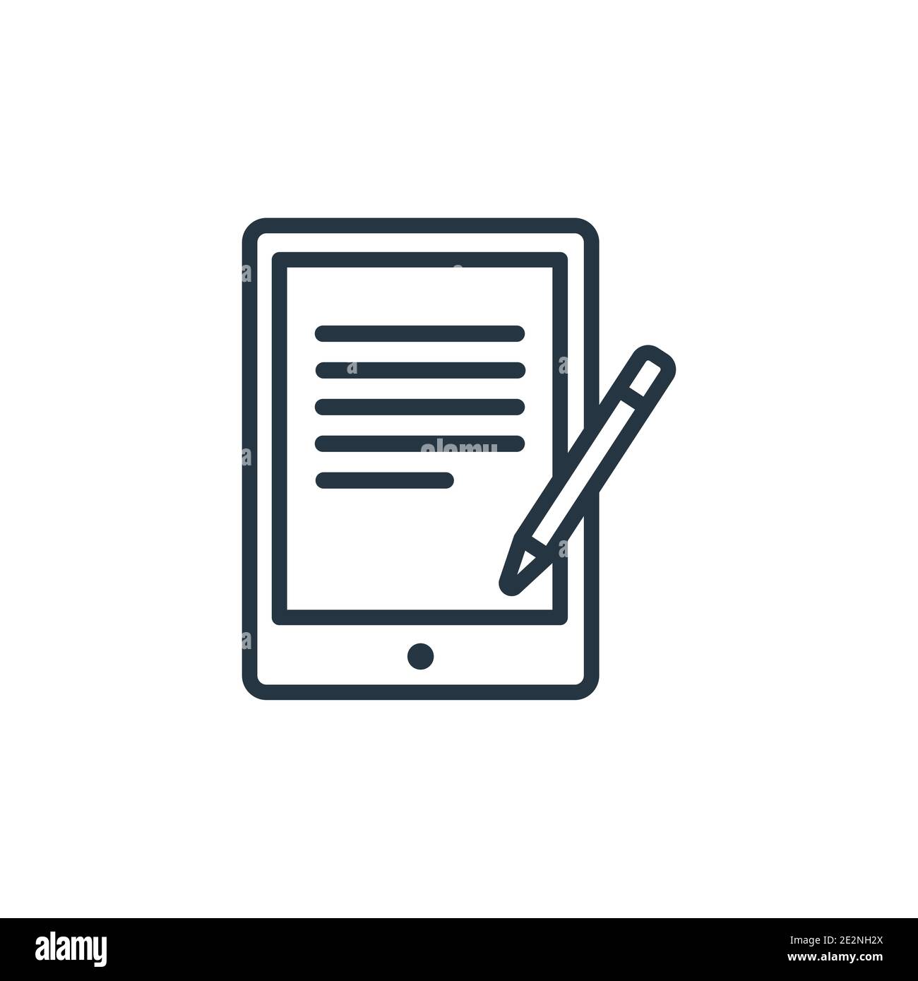 Book reader outline vector icon. Thin line black book reader icon, flat vector simple element illustration from editable electronic devices concept is Stock Vector