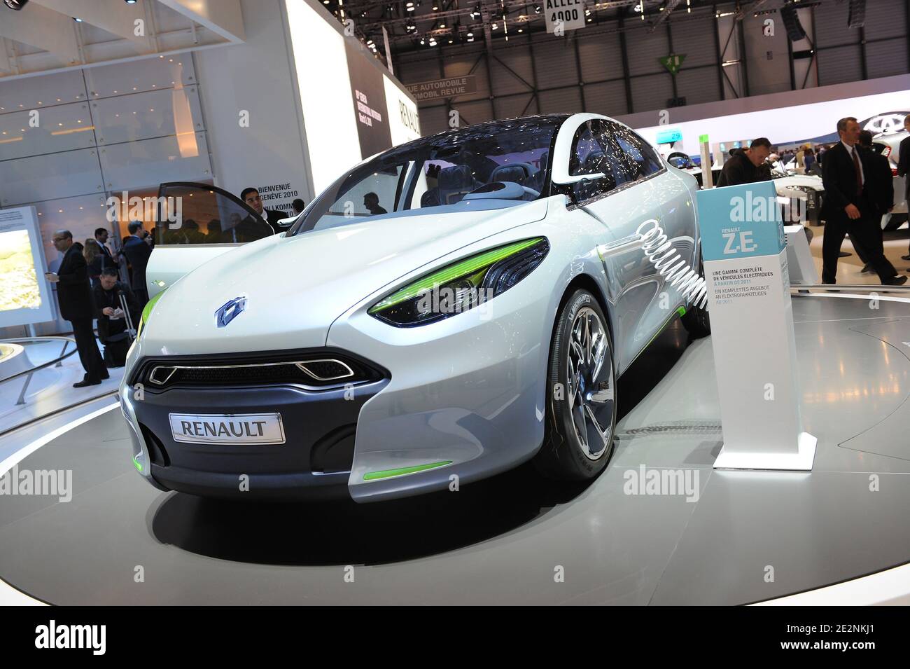The Concept Car Renault Fluence Zeconcept is on display during the 80th International Motor Show in Geneva, Switzerland on March 2, 2010. Photo by Loona/ABACAPRESS.COM Stock Photo