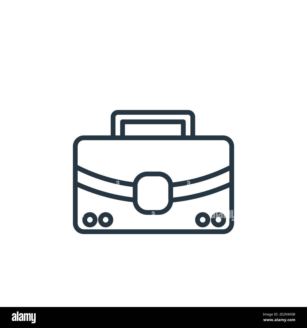 Tool bag outline vector icon. Thin line black tool bag icon, flat