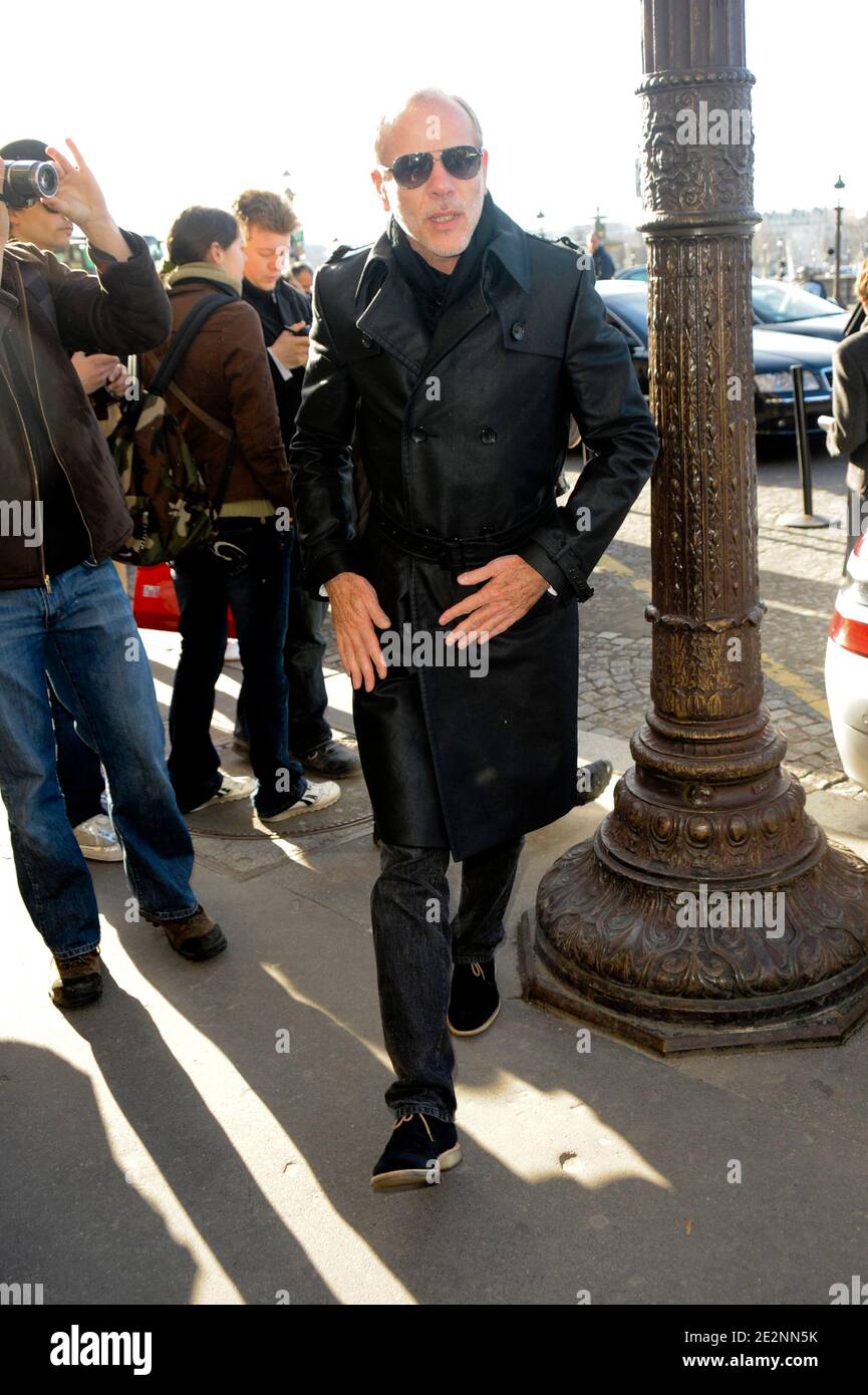 Pascal Greggory arriving at the Balenciaga fashion show held at the Crillon  Hotel in Paris, France on March 4, 2010. Photo by Nicolas Briquet/ABACAPRESS.COM  Stock Photo - Alamy