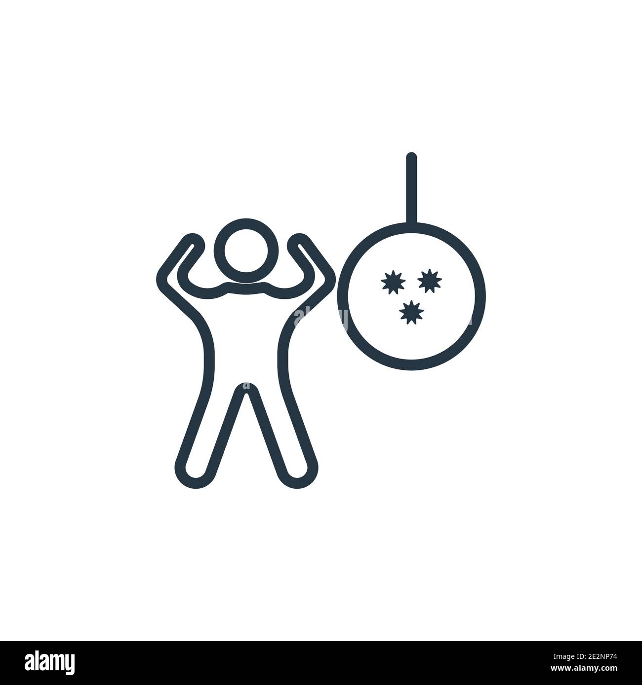 Dance outline vector icon. Thin line black dance icon, flat vector ...