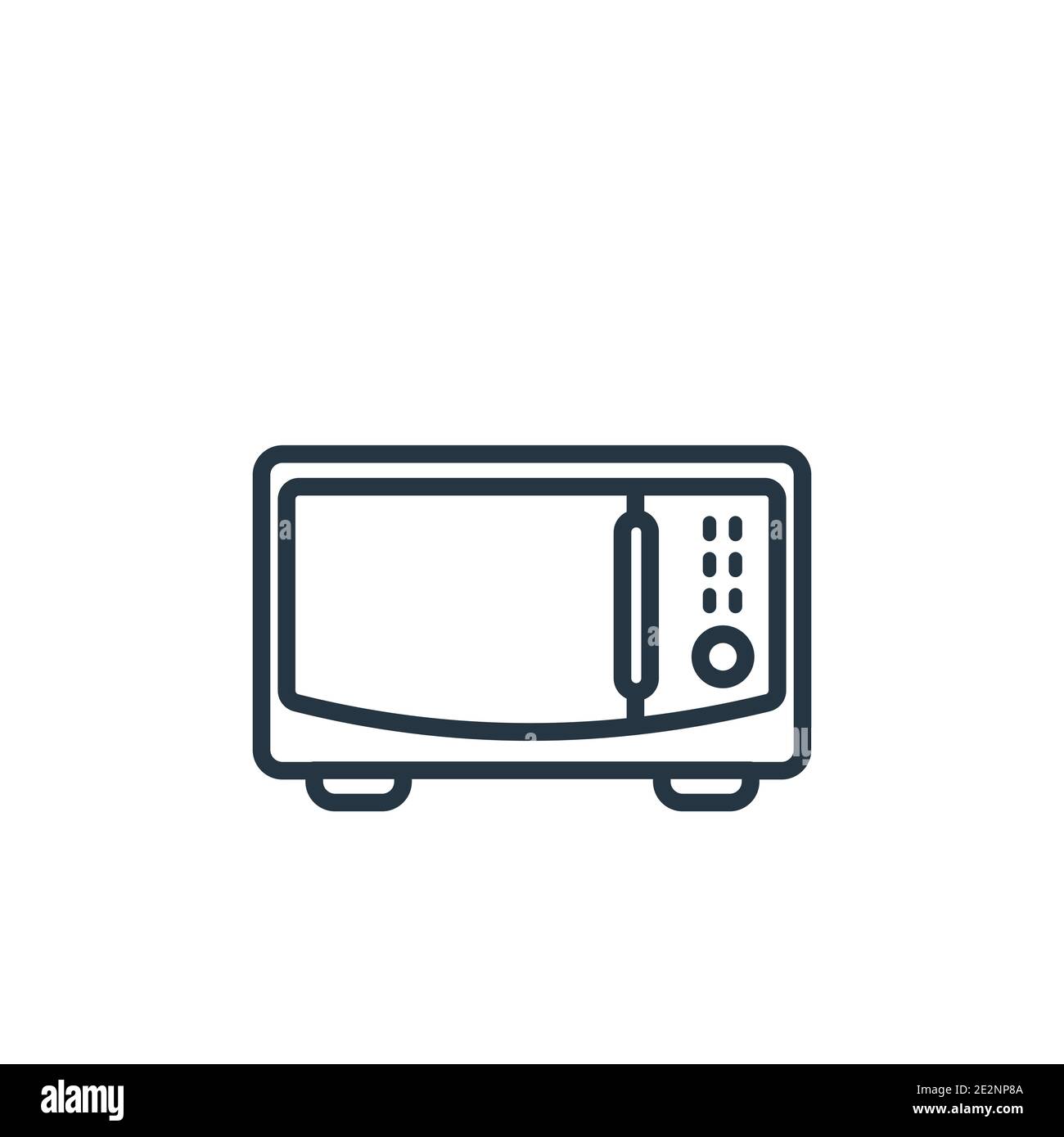 Convection oven outline vector icon. Thin line black convection oven