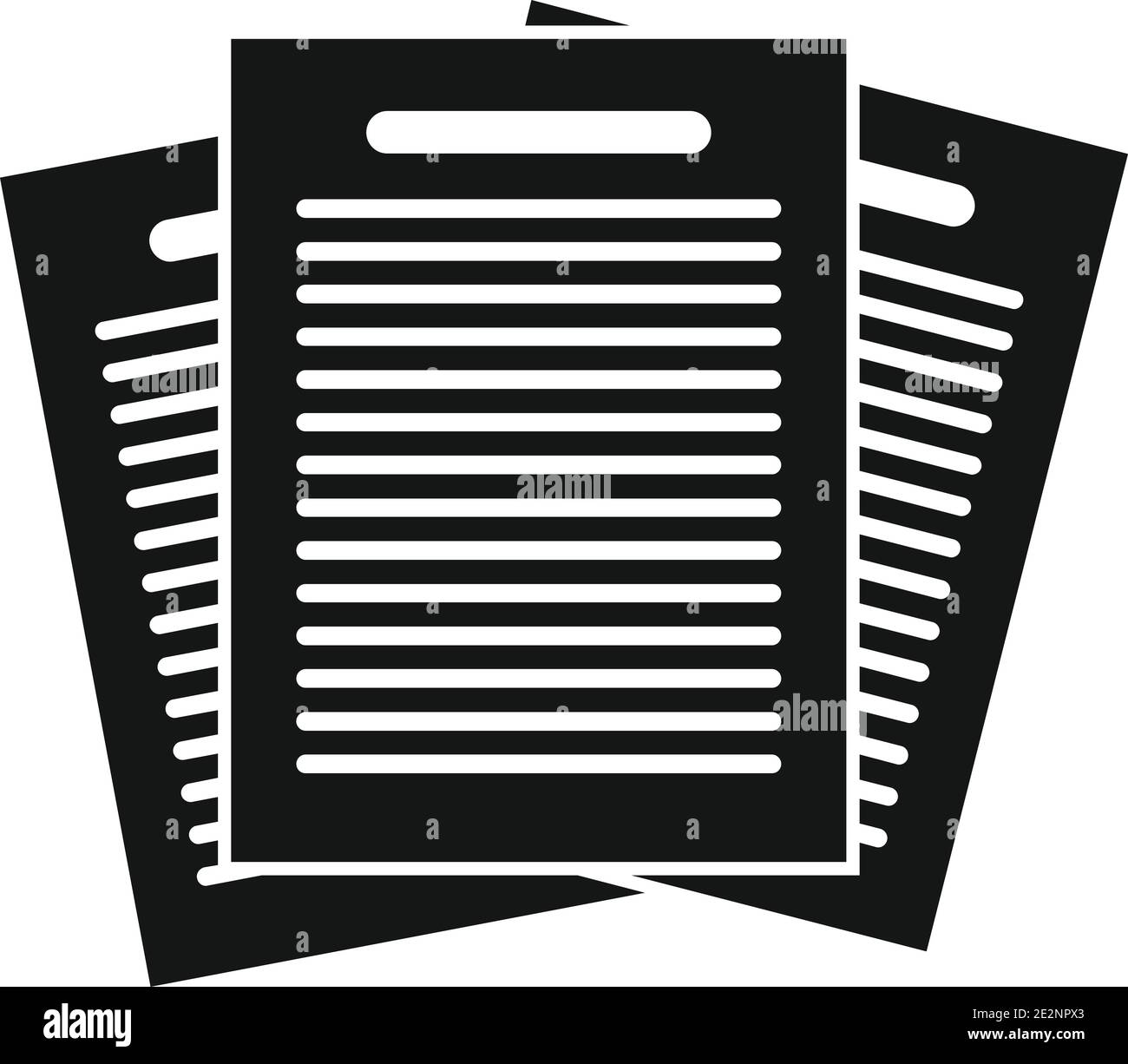 Estimator office papers icon, simple style Stock Vector