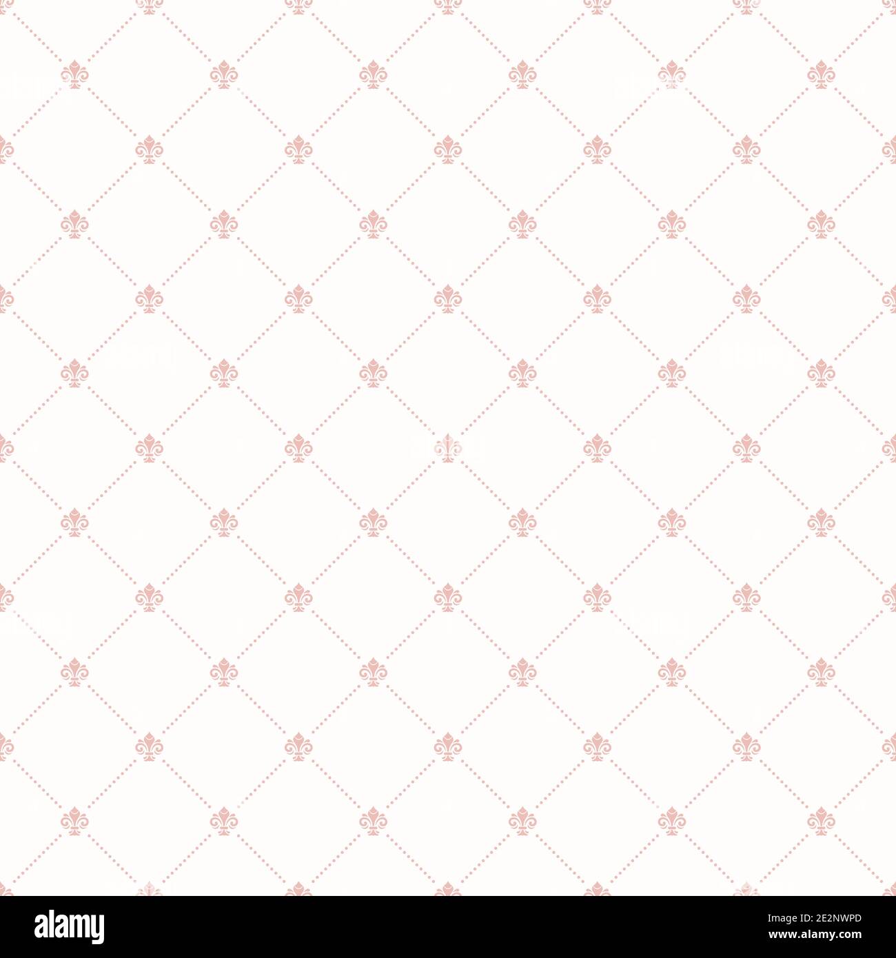 Seamless Vector Pattern. Royal Lilies Stock Vector
