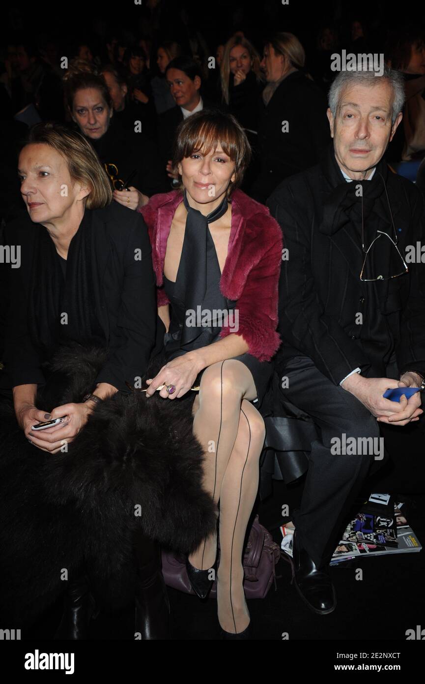 Christine Boisson attending Karl Lagerfeld Fall-Winter 2010/2011 ready-to-wear collection show in Paris, France on March 7, 2010. Photo by Nicolas Briquet/ABACAPRESS.COM Stock Photo