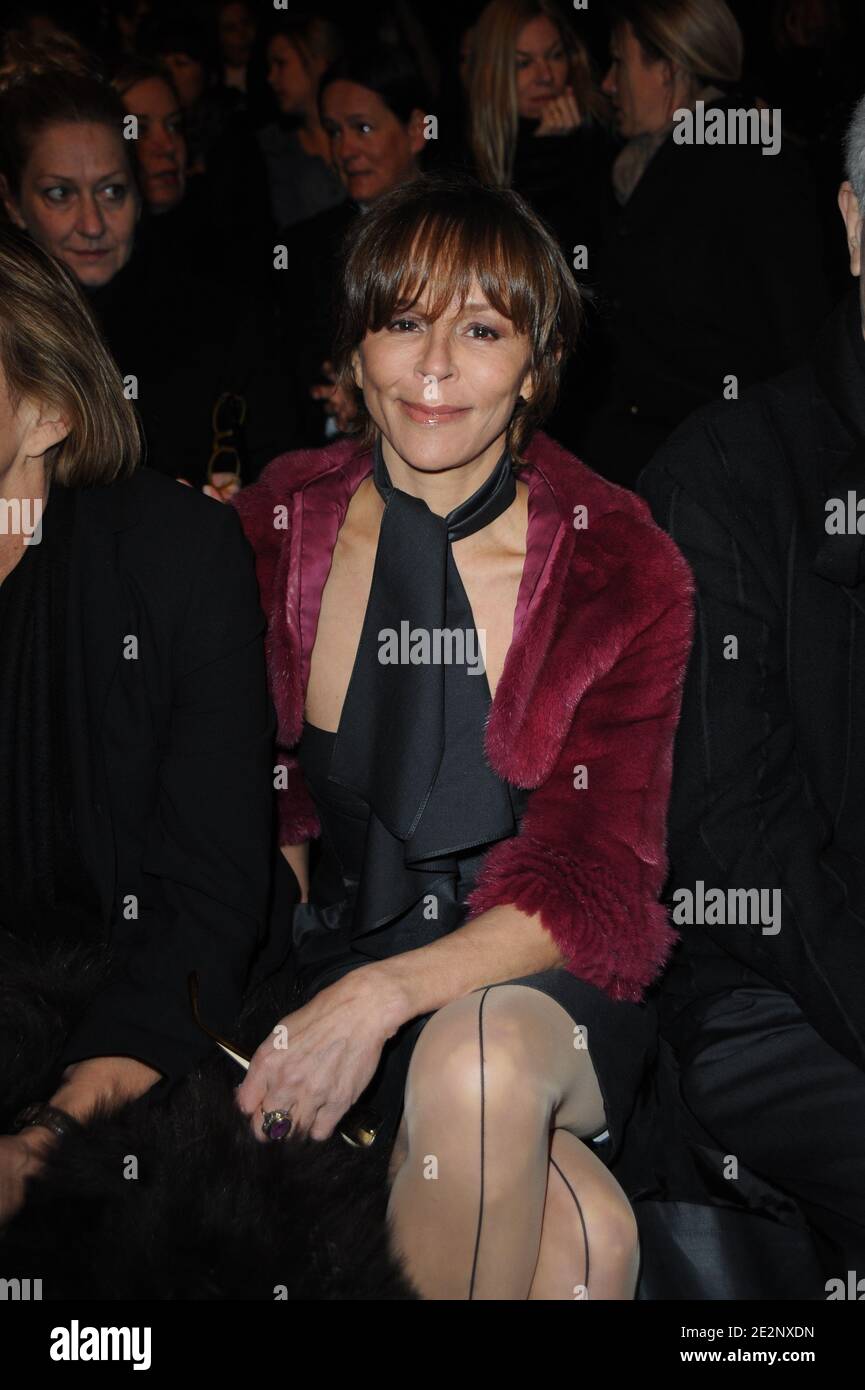 Christine Boisson attending Karl Lagerfeld Fall-Winter 2010/2011 ready-to-wear collection show in Paris, France on March 7, 2010. Photo by Nicolas Briquet/ABACAPRESS.COM Stock Photo