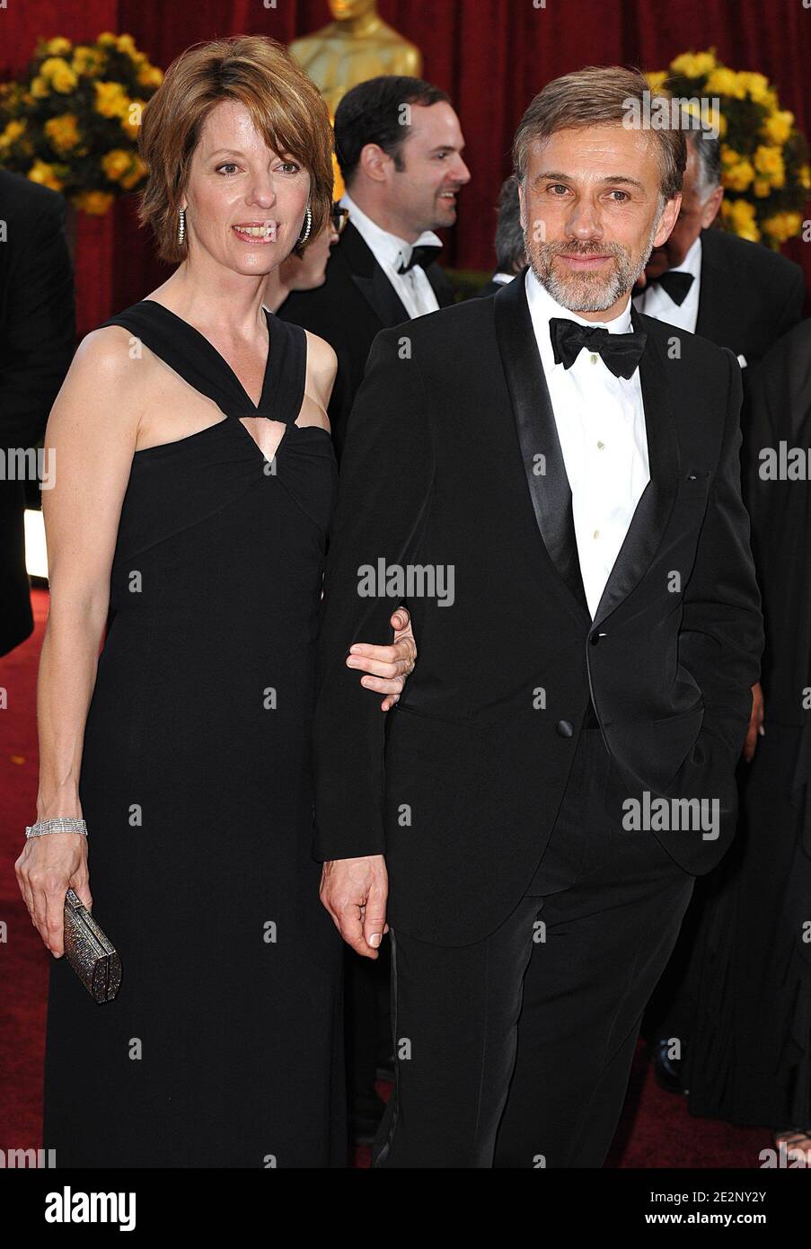 Christoph Waltz with wife Judith Holste arriving at the 82nd Academy ...