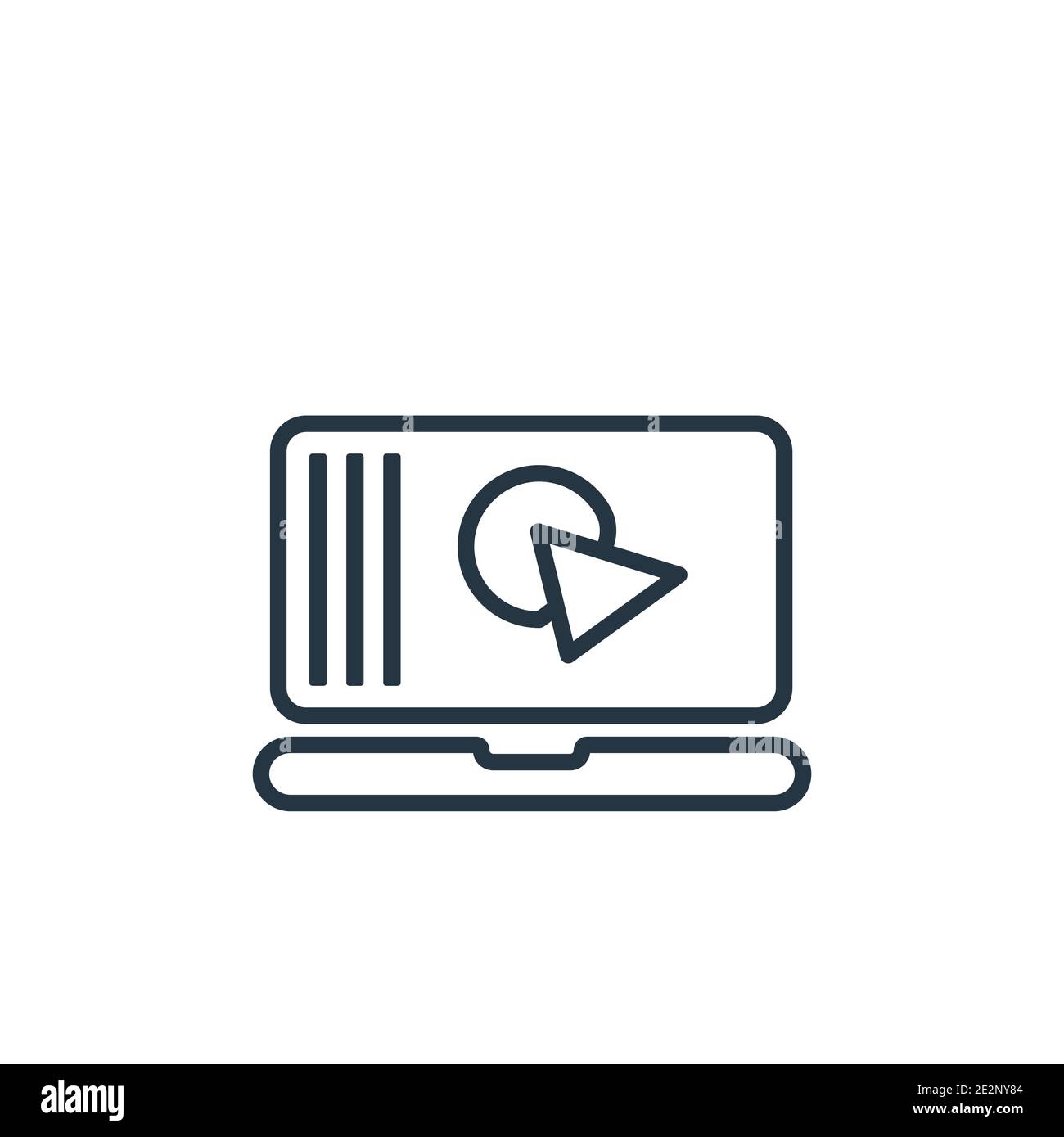 Graphic design outline vector icon. Thin line black graphic design icon ...