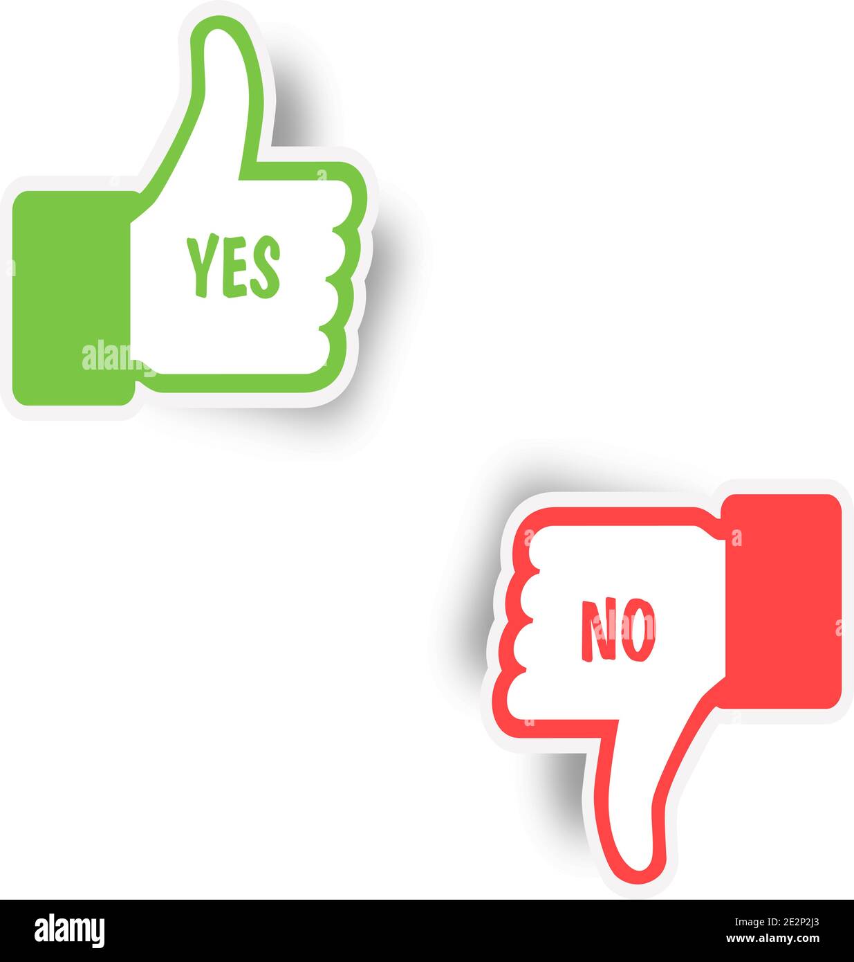 Thumbs Up And Thumbs Down Icons