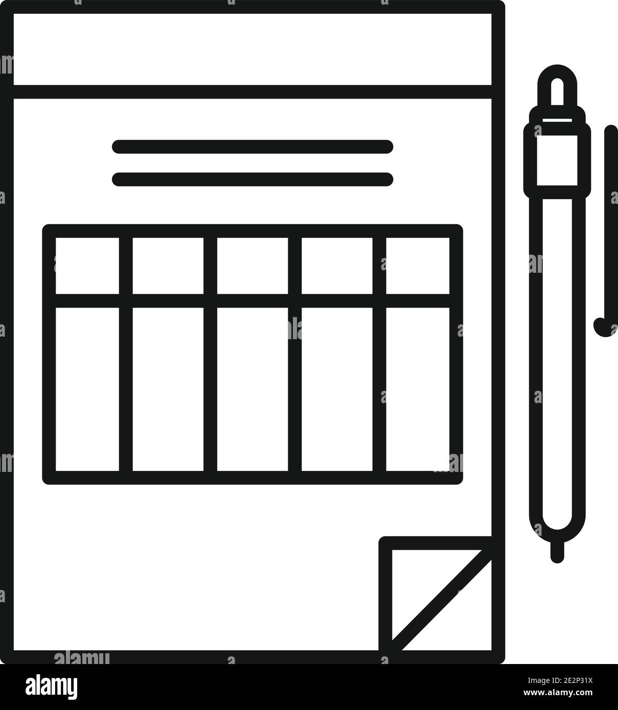 Estimator startup icon, outline style Stock Vector