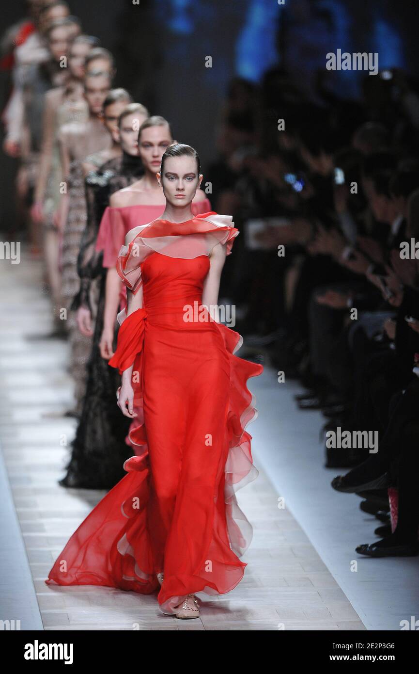 Models wear creations for Valentino FallWinter 2010/2011 ReadytoWear