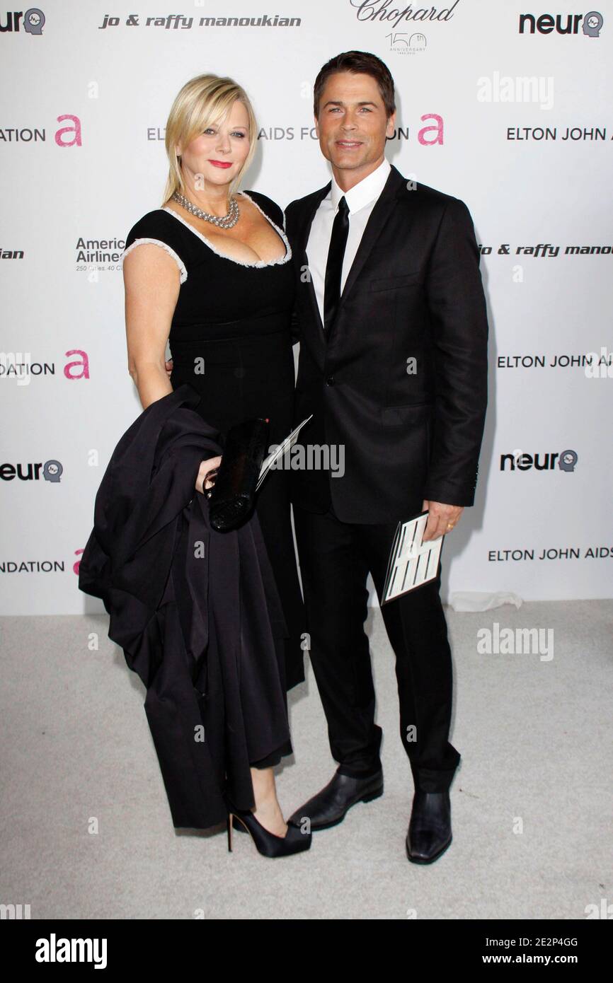 Rob Lowe and wife Sheryl Berkoff arriving for 18th Annual Elton John AIDS Foundation Academy Awards Viewing Party held at Pacific Design Center in West Hollywood, CA, USA on March 07, 2010. Photo by Tony DiMaio/ABACAPRESS.COM (Pictured: Rob Lowe, Sheryl Berkoff) Stock Photo
