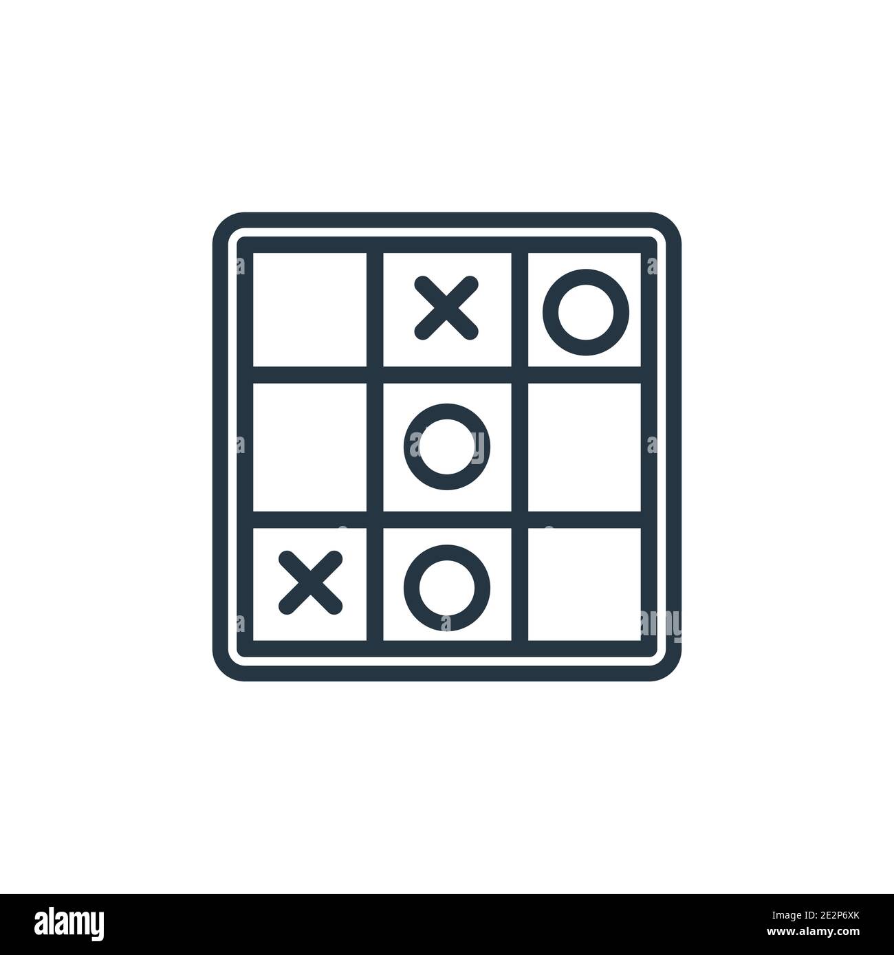 Logic board games outline vector icon. Thin line black logic board ...