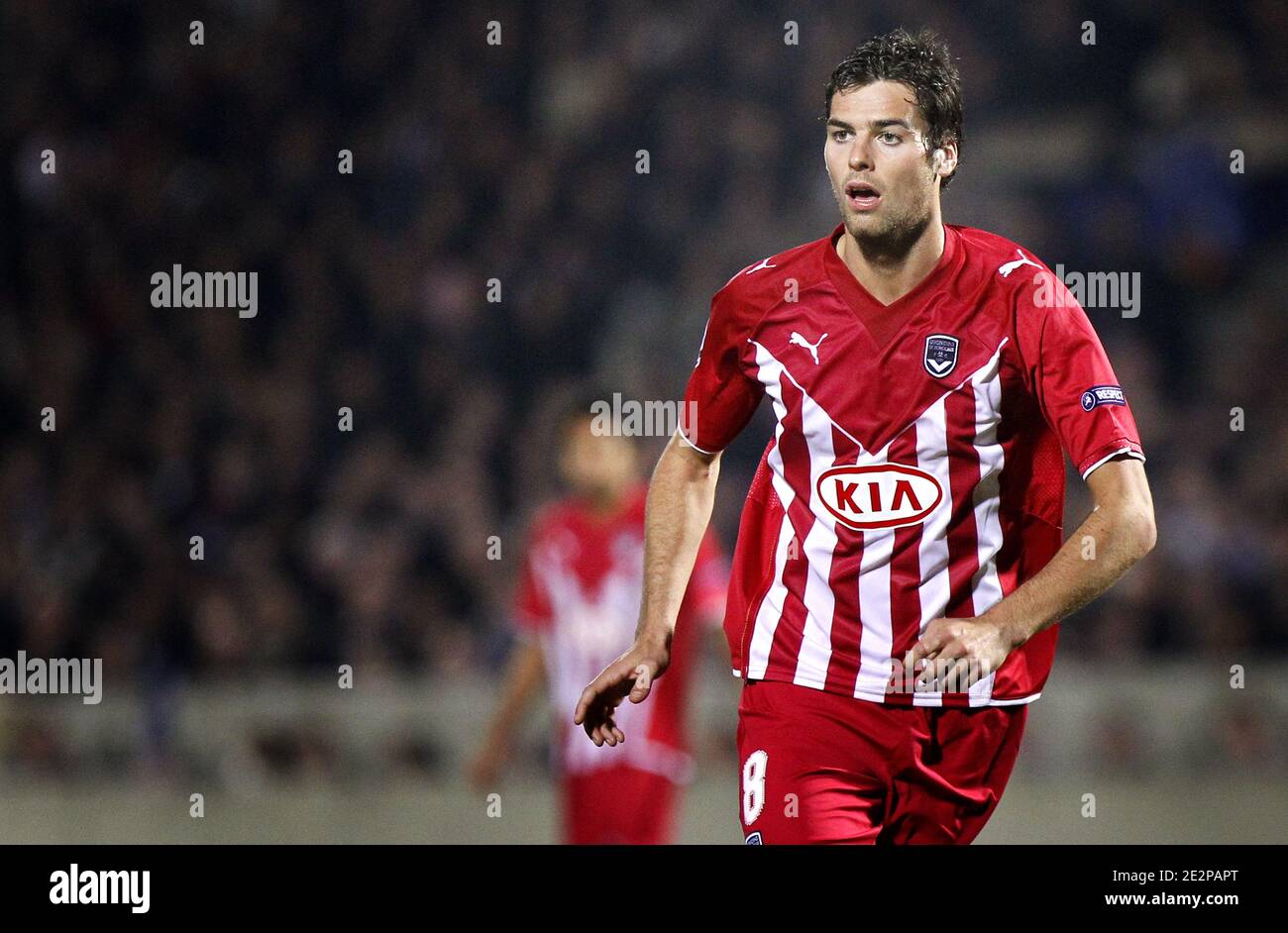 Bordeaux's Yoann Gourcuff during the UEFA Champions League Soccer match,  Round of 16, Second Leg, Girondins de Bordeaux vs Olympiakos, at the  Chaban-Delmas stadium, in Bordeaux, France. Bordeaux squeezed into the  Champions
