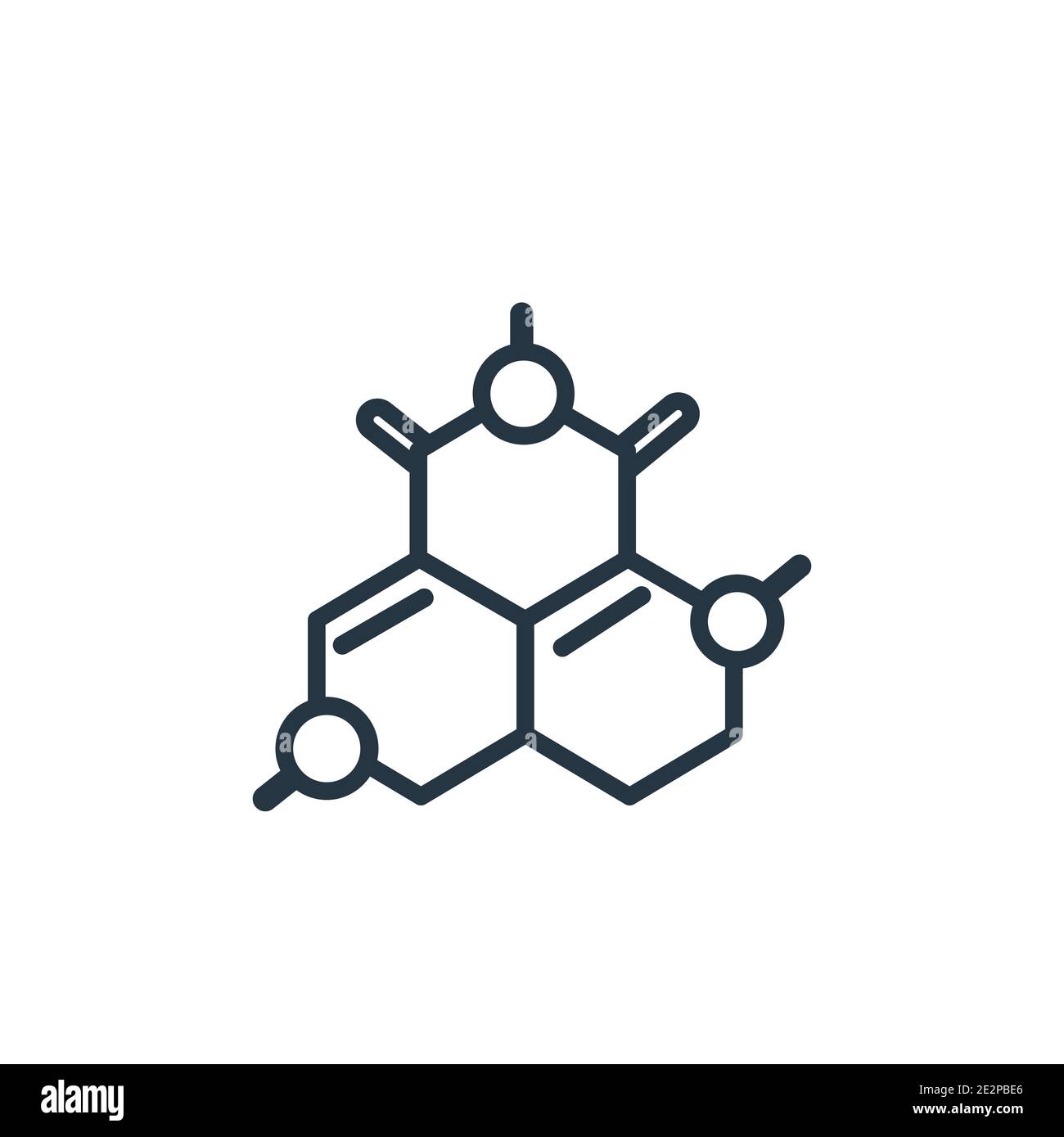 Chemical formula outline vector icon. Thin line black chemical formula icon, flat vector simple element illustration from editable education concept i Stock Vector