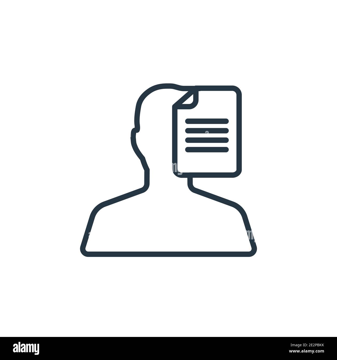 Self-learning outline vector icon. Thin line black self-learning icon, flat vector simple element illustration from editable e learning and education Stock Vector