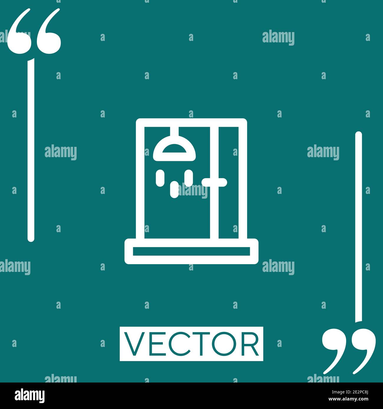 bathroom vector icon Linear icon. Editable stroke line Stock Vector ...