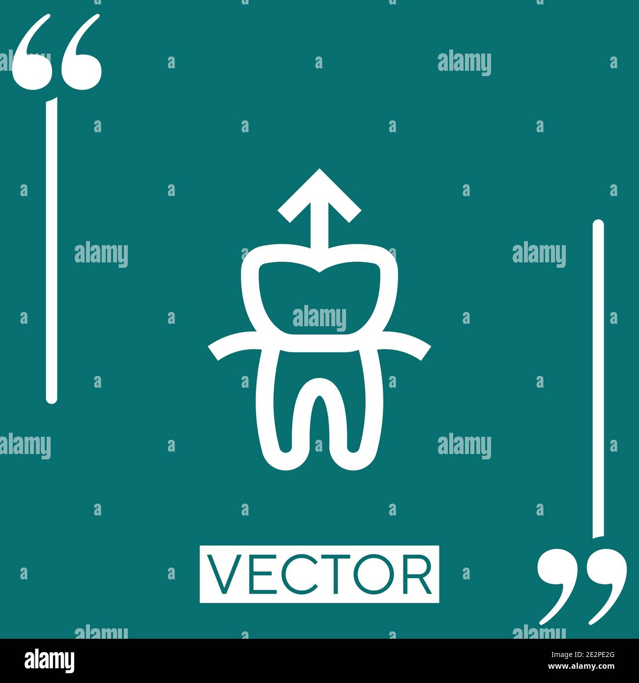 extraction vector icon Linear icon. Editable stroke line Stock Vector ...