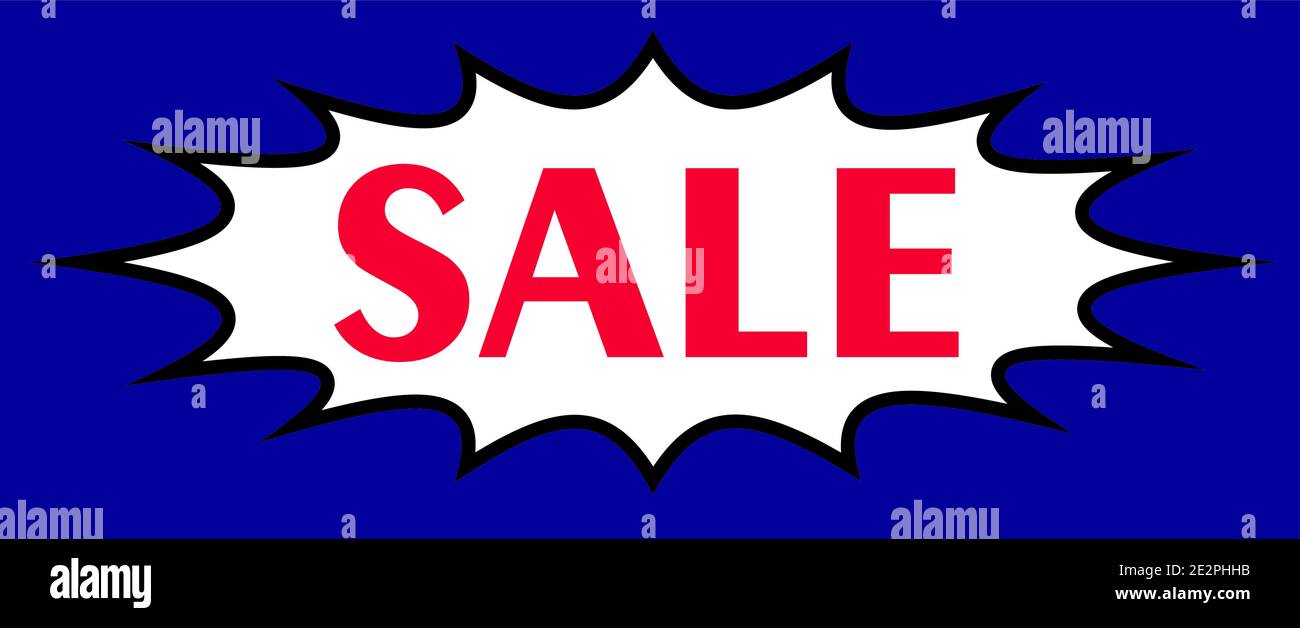 Retro Sale Banner Highly Visible Poster For Advertising Sale And Discounts Vector Illustration