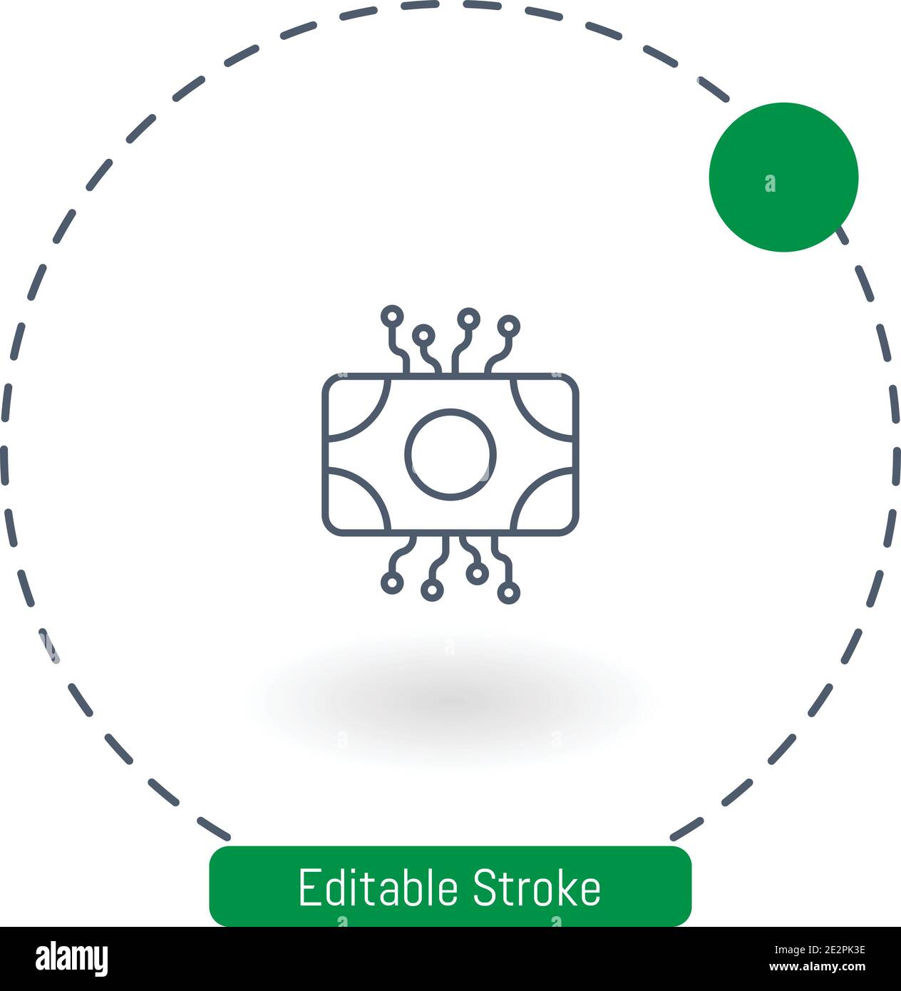 cryptocurrency vector icon editable stroke outline icons for web and mobile Stock Vector